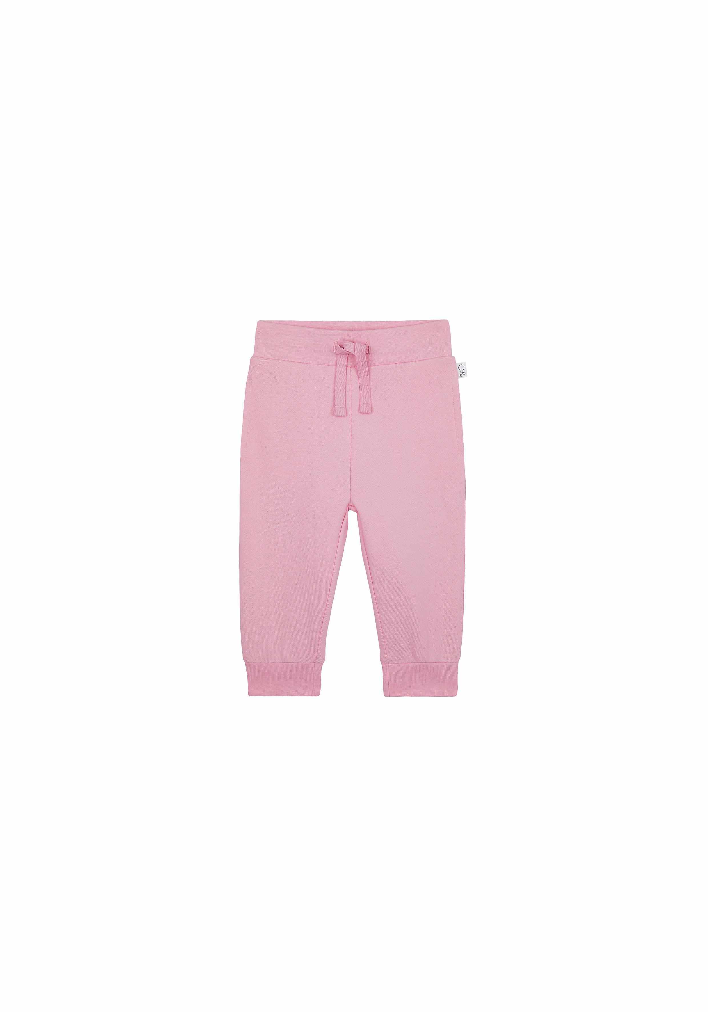 Mothercare Girls 100% Cotton Printed Jogger - Pink