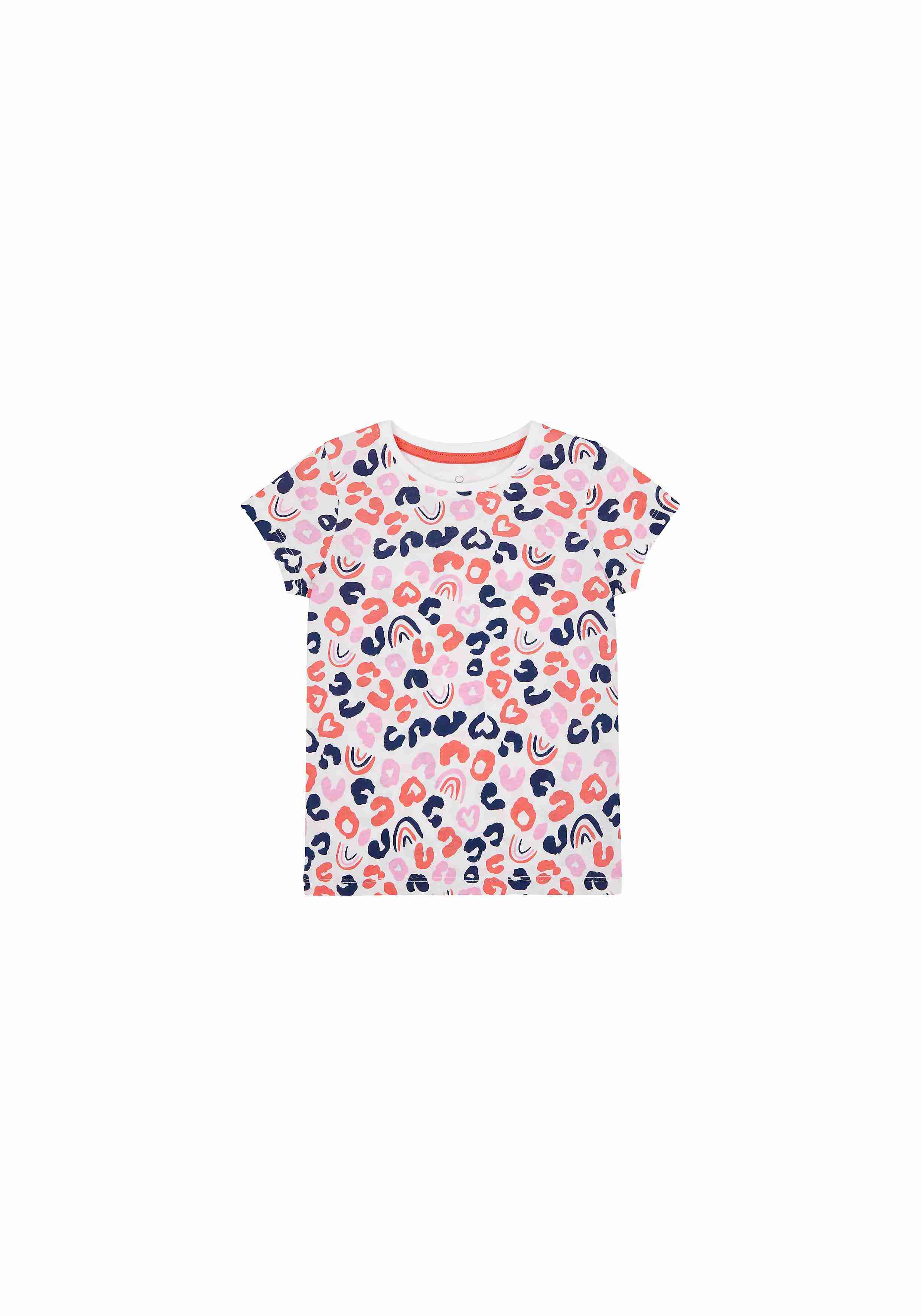 Mothercare Girls 100% Cotton Half Sleeves T-Shirt - Multicolor