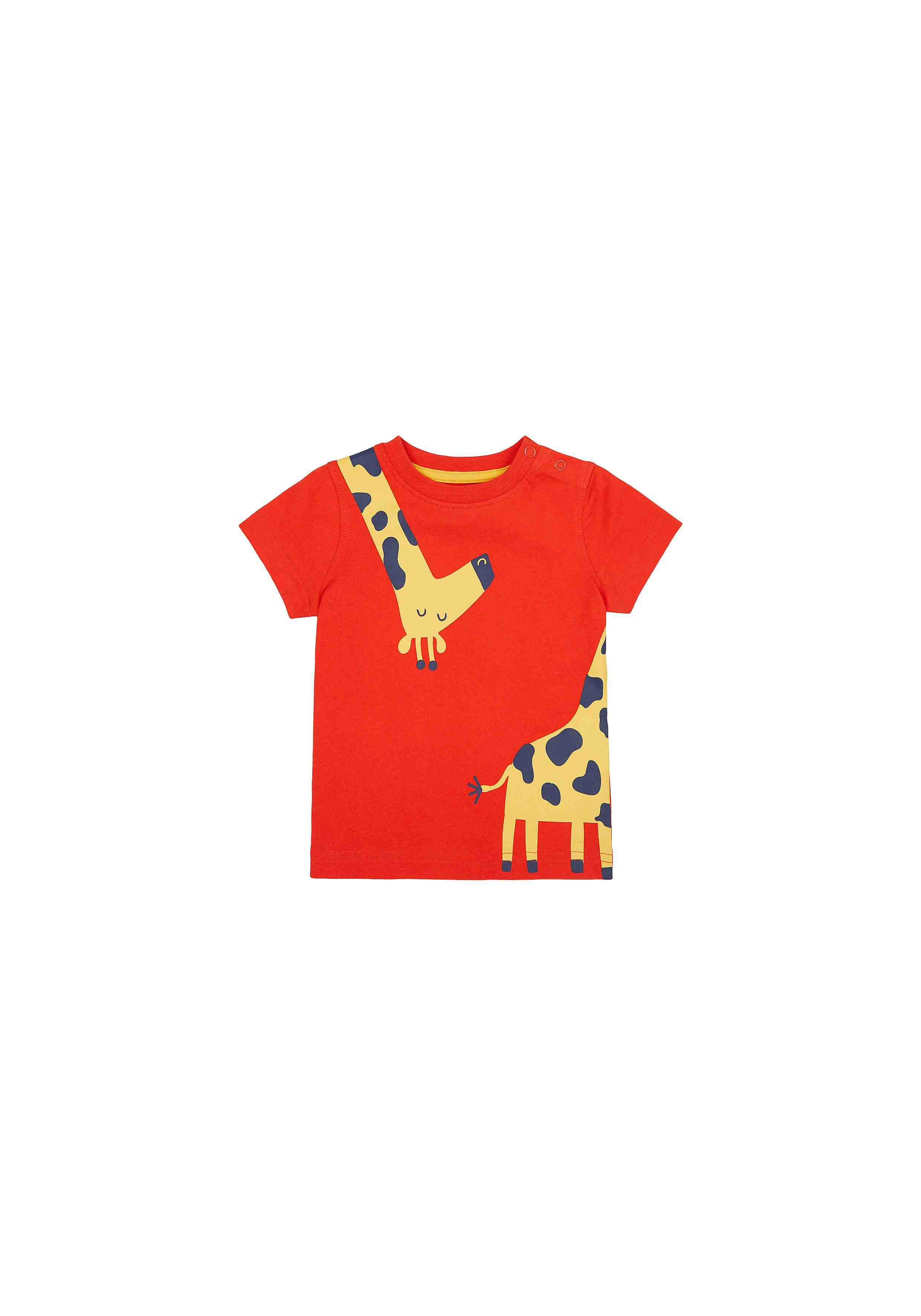 Mothercare Boys 100% Cotton Half Sleeves T-Shirt - Red