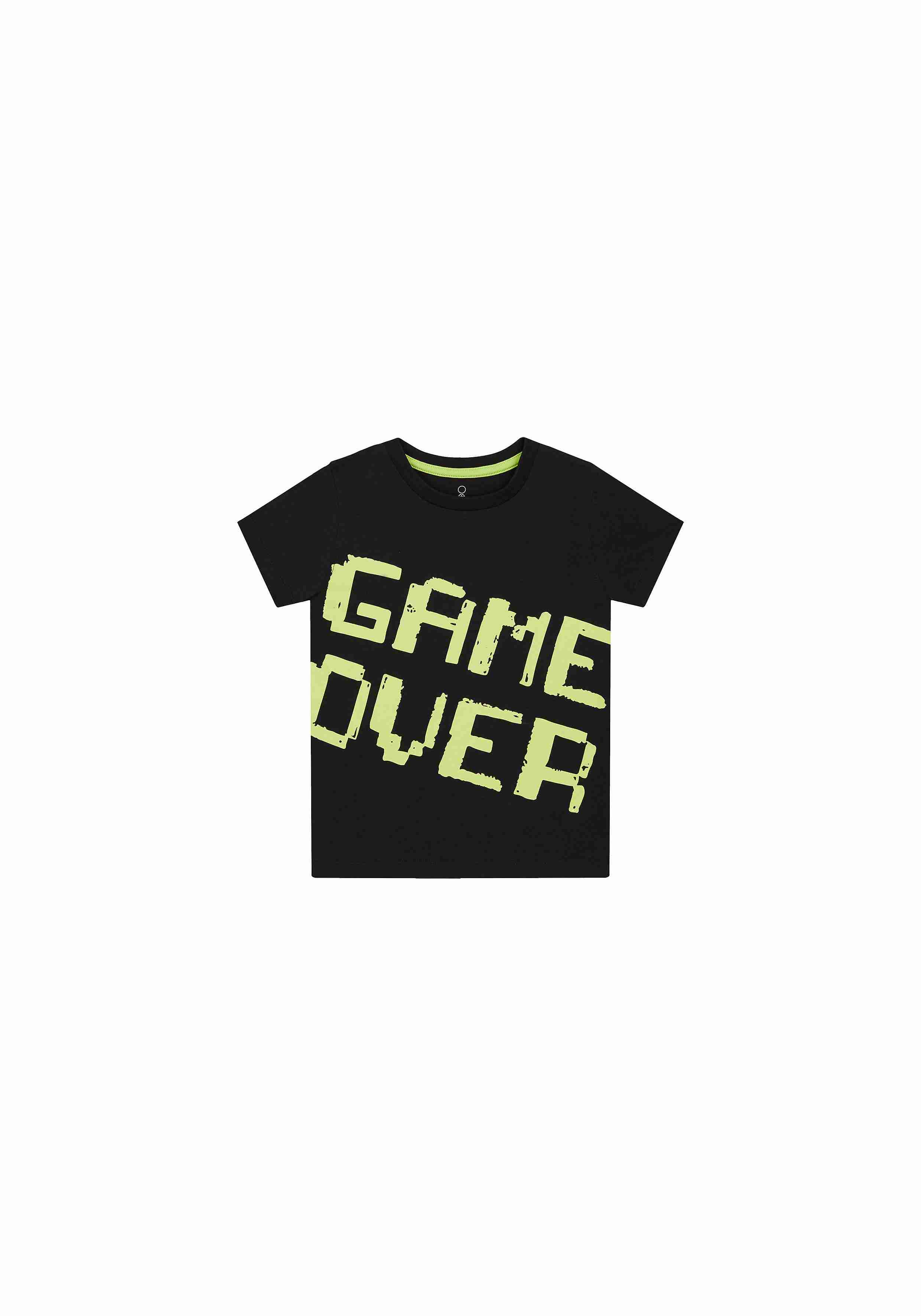 Mothercare Boys 100% Cotton Half Sleeves T-Shirt - Black