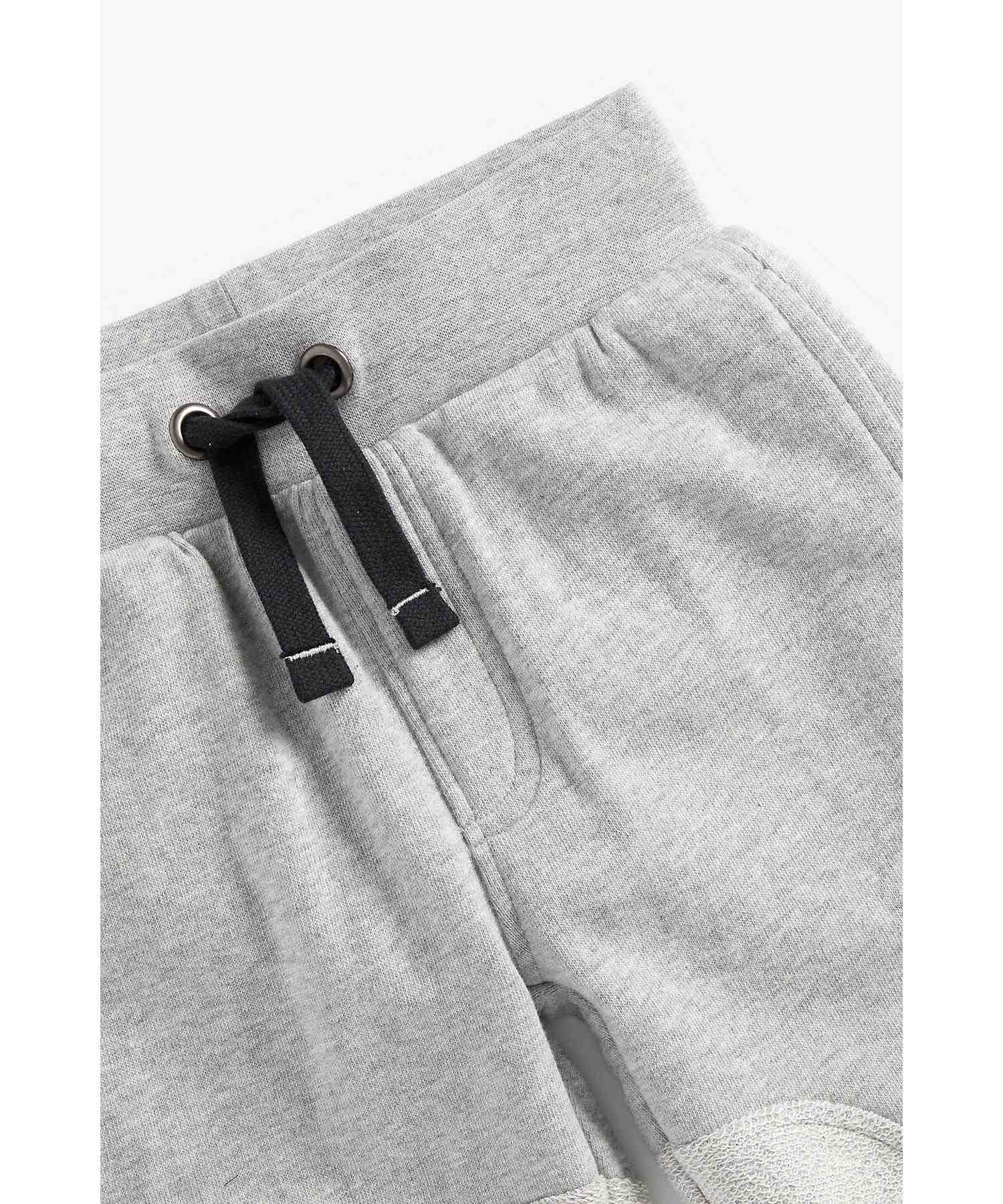 Mothercare Boys Full Sleeves Jogger and Hoodie Set - Grey