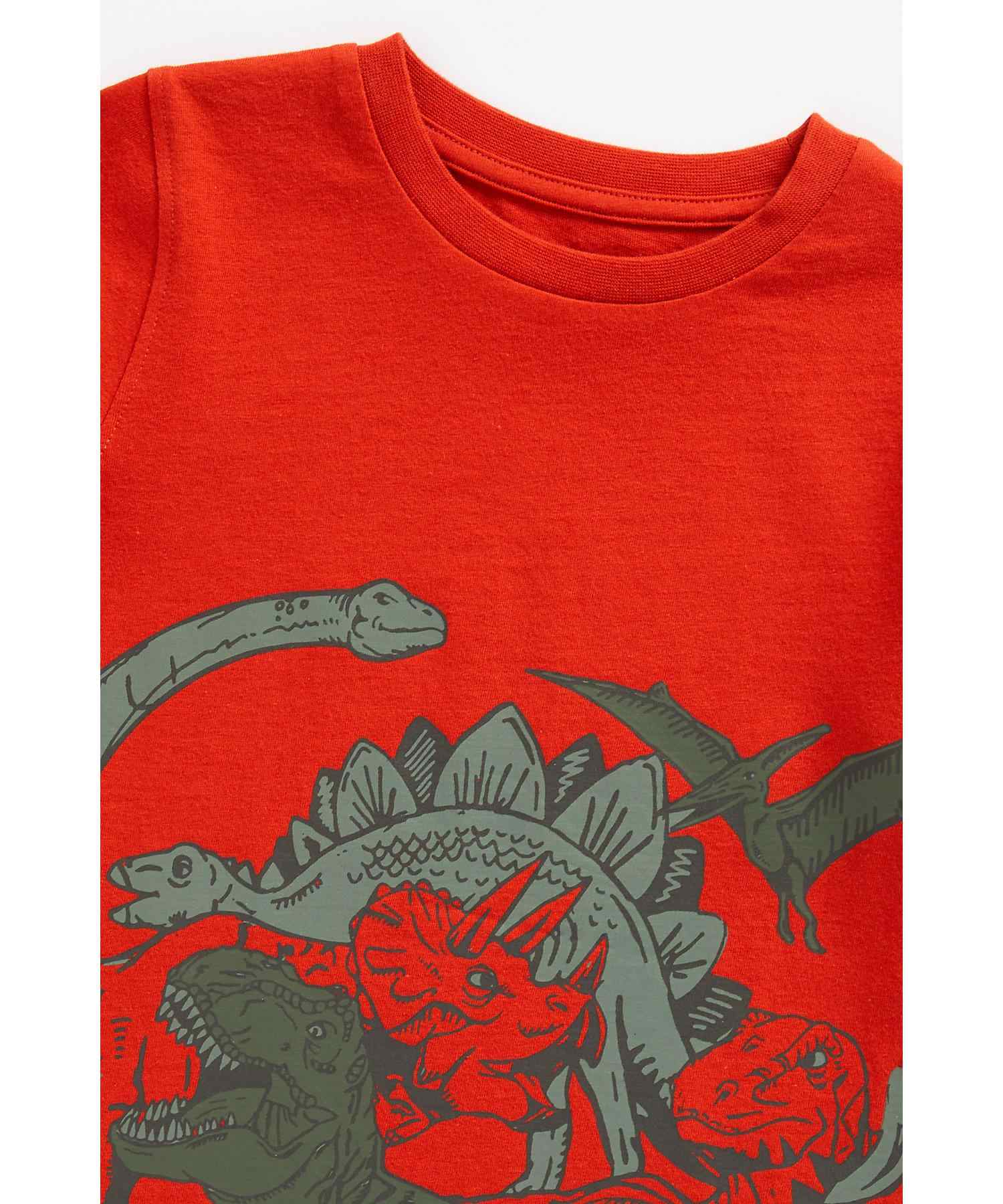 Mothercare Boys 100% Cotton Full Sleeves T-Shirt - Red