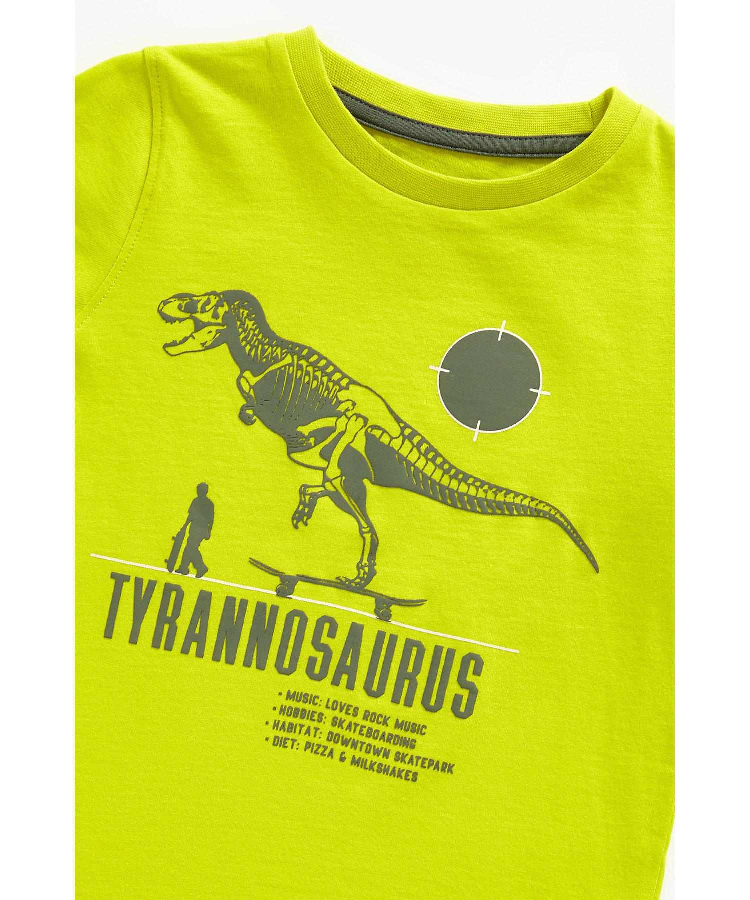 Mothercare Boys 100% Cotton Full Sleeves T-Shirt - Yellow