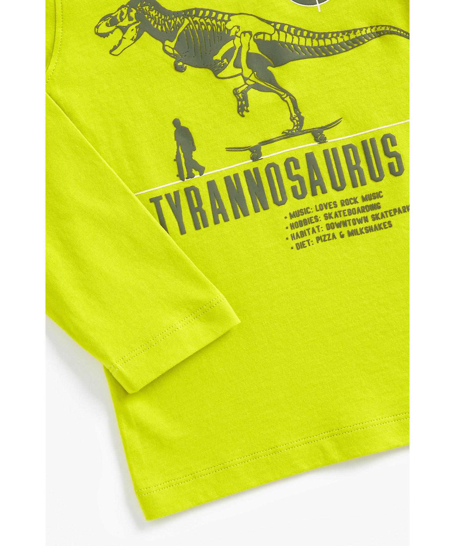 Mothercare Boys 100% Cotton Full Sleeves T-Shirt - Yellow