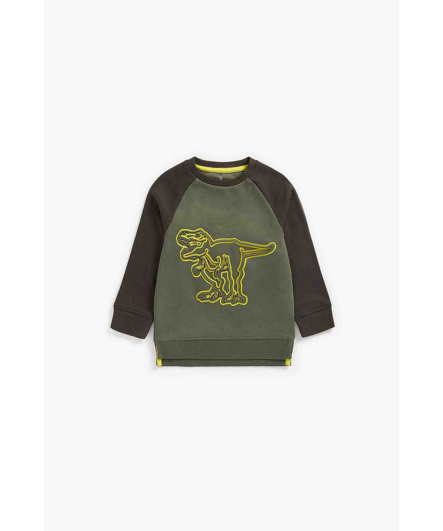 Mothercare Boys 100% Cotton Full Sleeves Sweatshirt - Grey