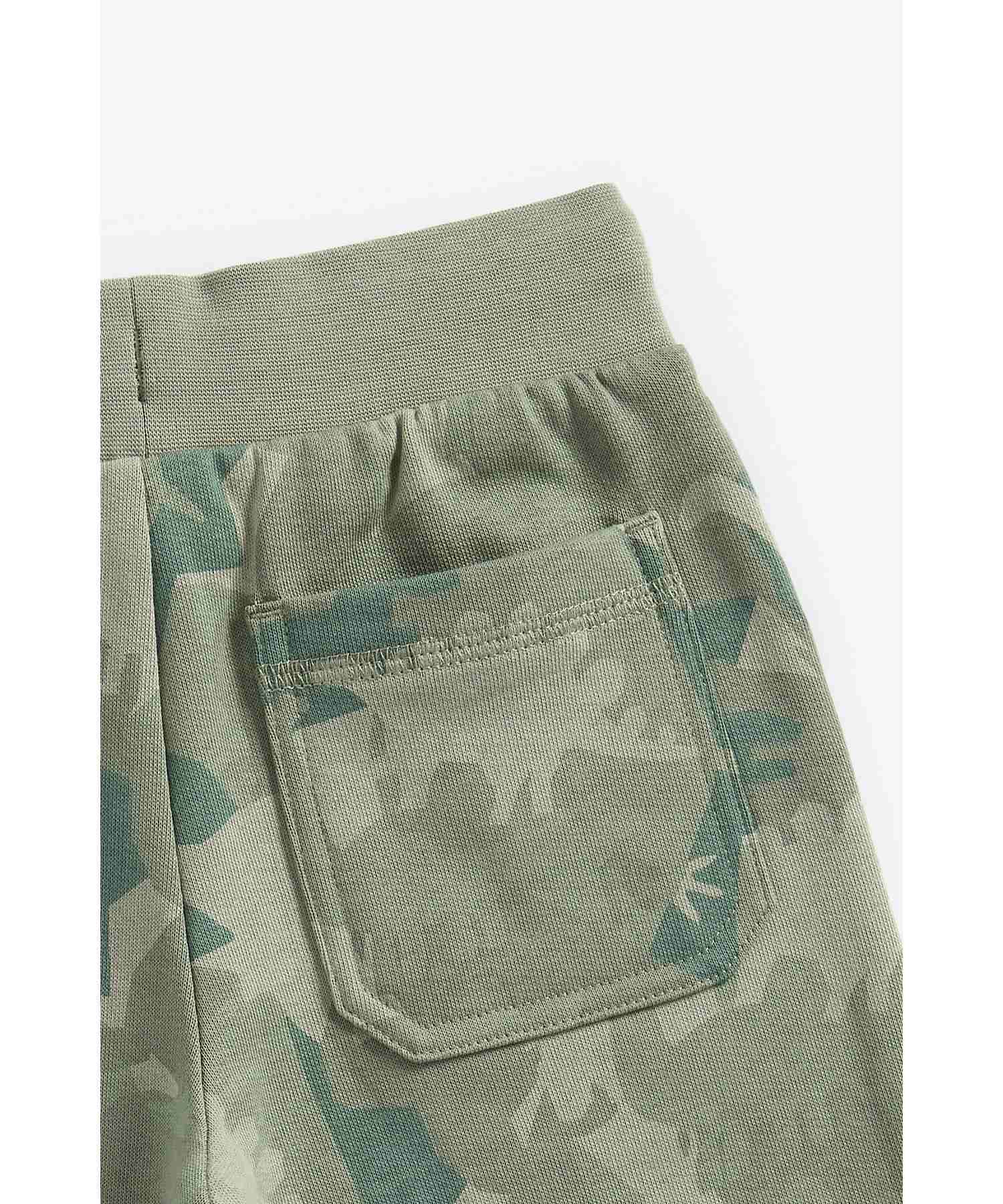 Mothercare Boys 100% Cotton Full Sleeves Jogger and T-Shirt Set - Green