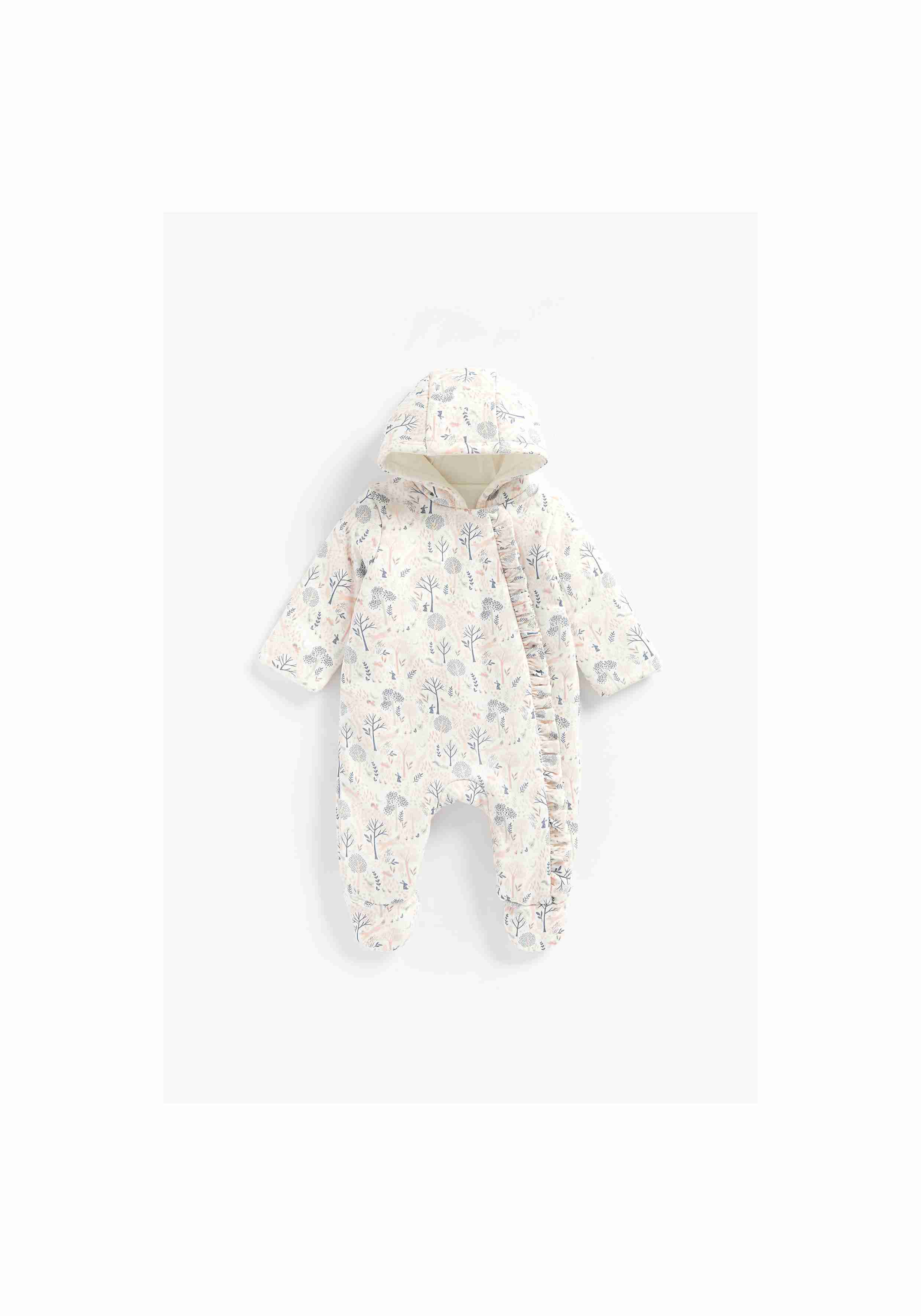 Mothercare Girls Full Sleeves Sleepsuit - Multicolor