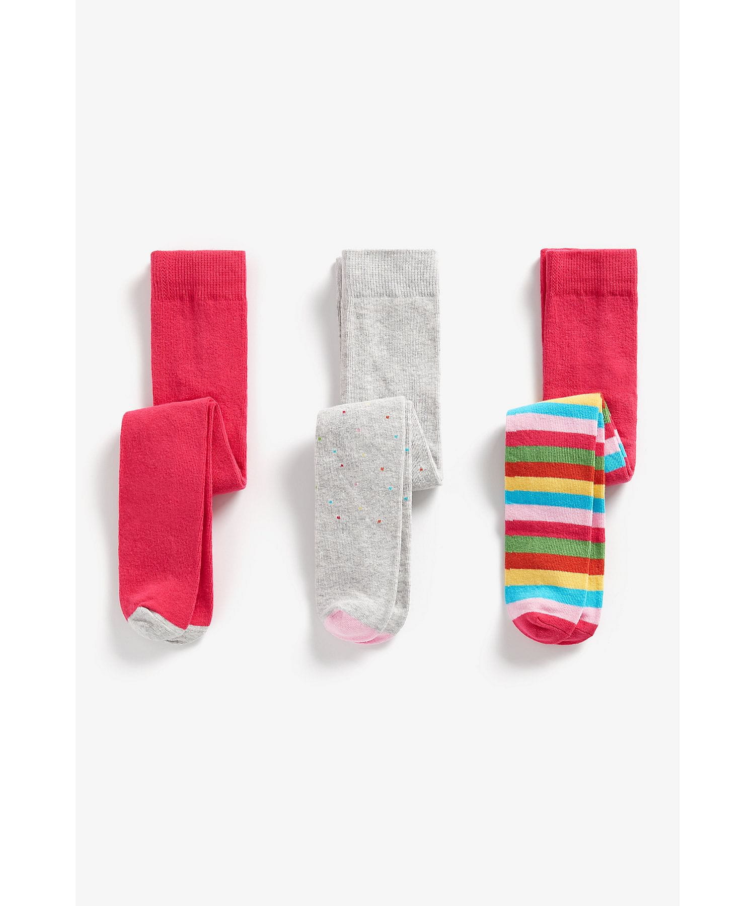 Girls Tights Rainbow Design Multicolor