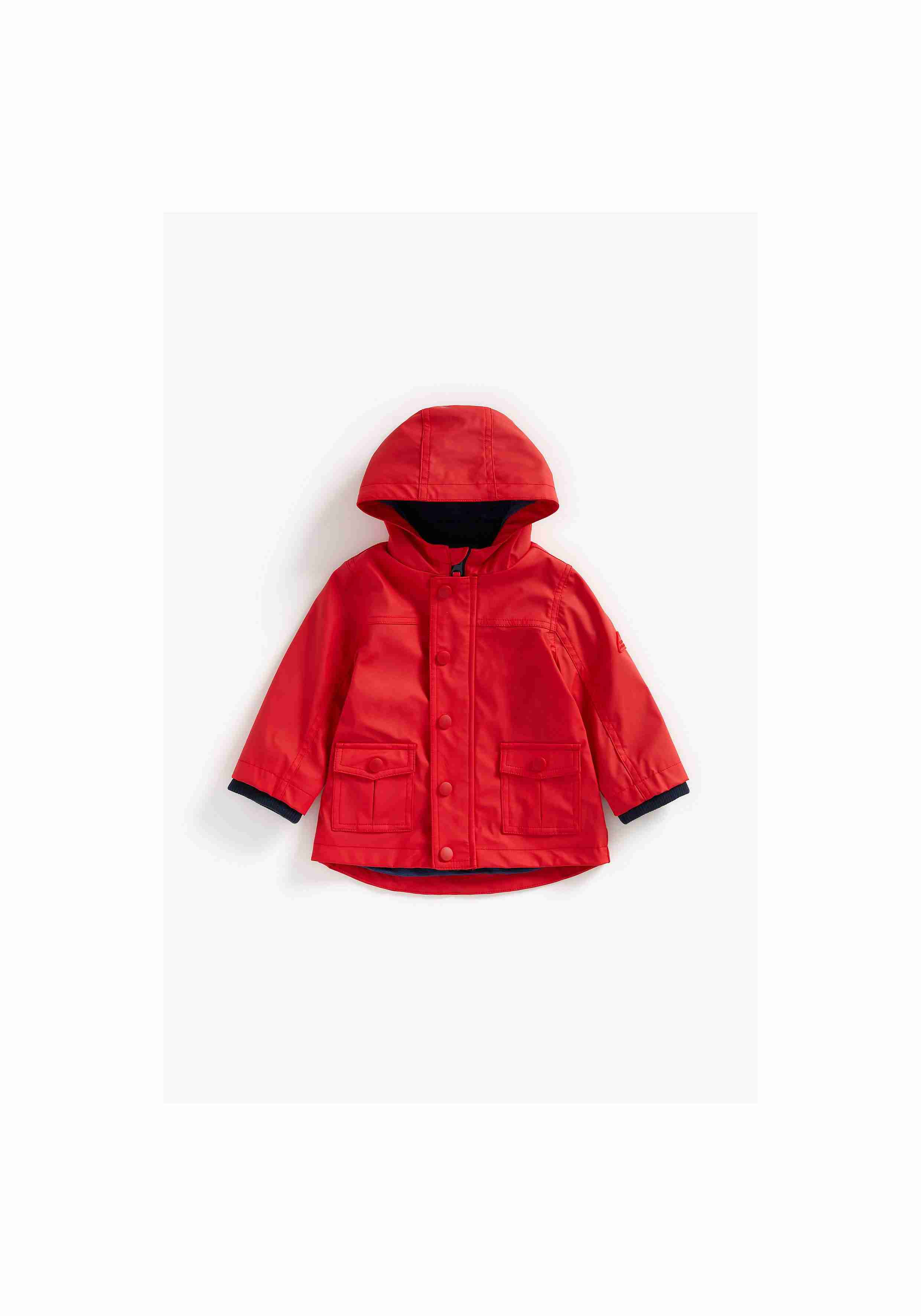 Boys Full Sleeves Jacket Pocket Detail - Red