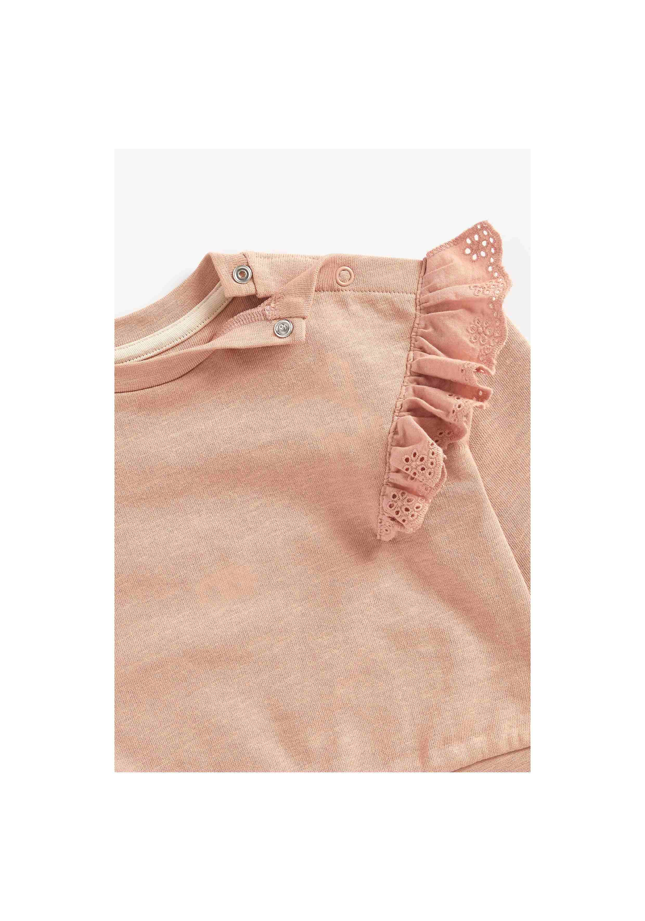 Mothercare Girls 100% Cotton Full Sleeves Sweatshirt - Pink