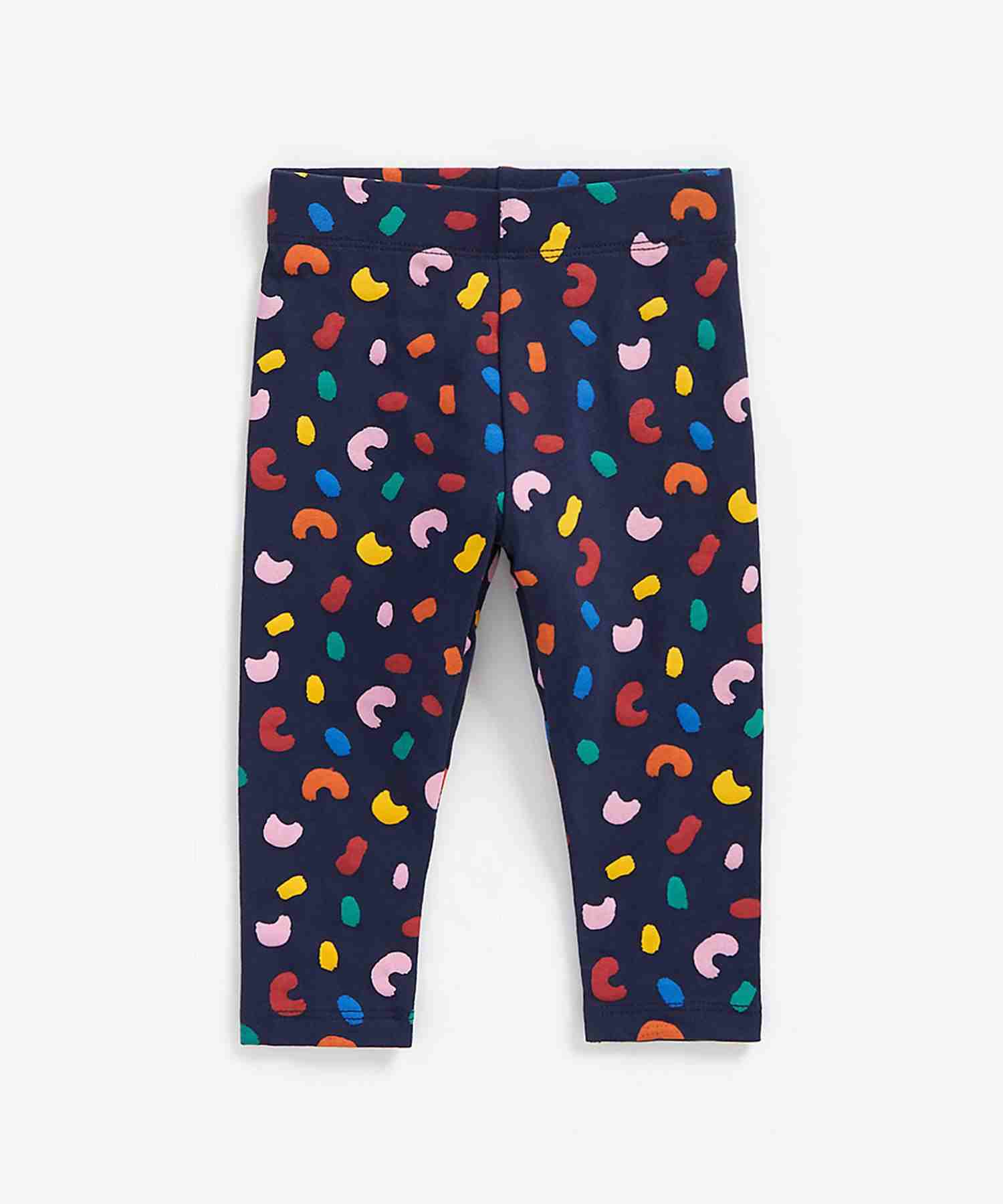 Mothercare Girls stretchy Waistband Leggings - Navy