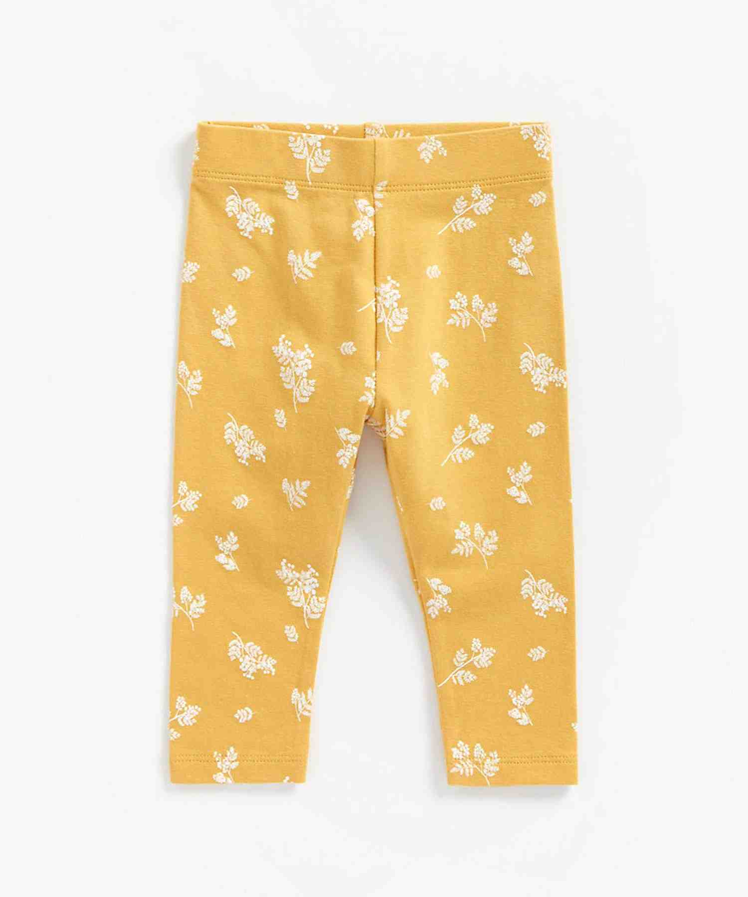 Mothercare Girls stretchy Waistband Leggings - Yellow