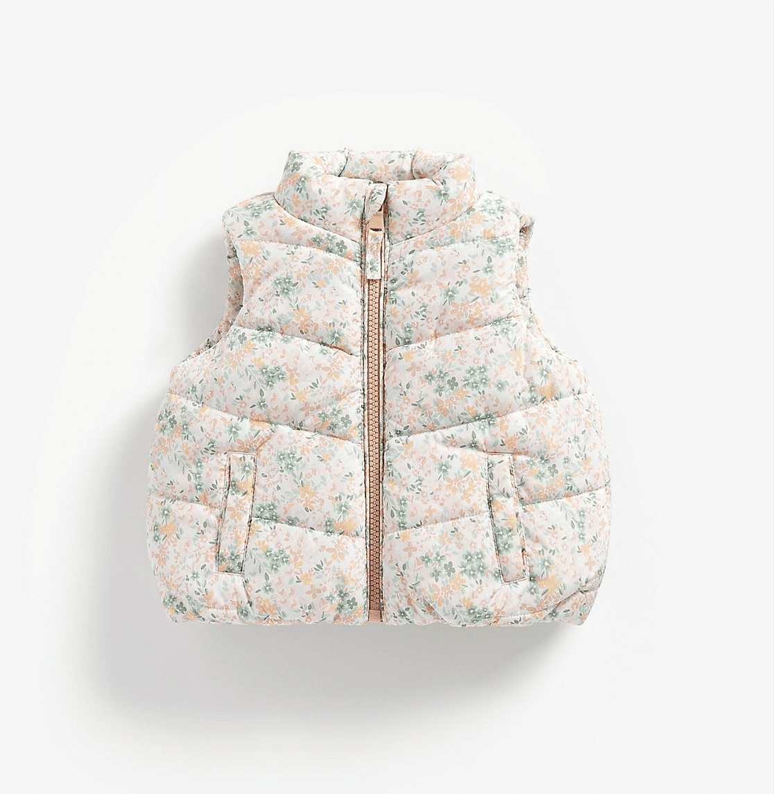 Mothercare | Girls Sleeveless Jacket Floral Print - Multicolor 0