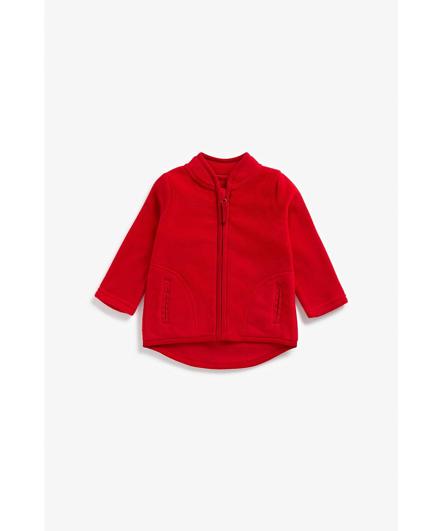 Mothercare | Girls Full Sleeves Fleece Jacket - Red 0