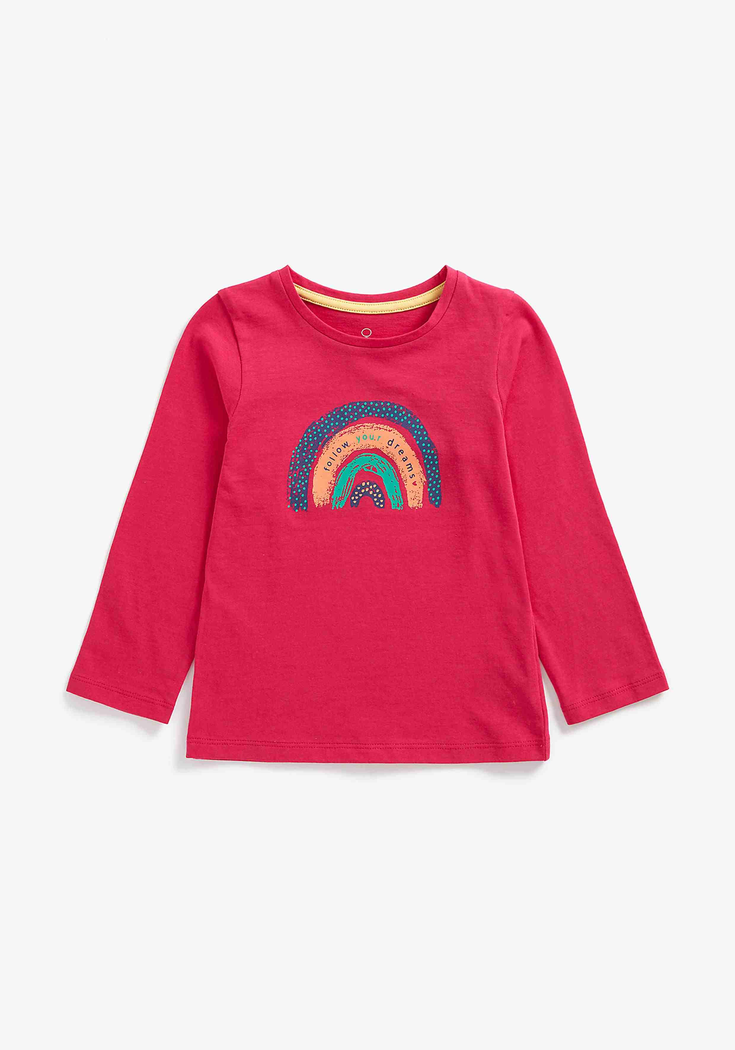 Mothercare Girls Full Sleeves T-Shirt - Red