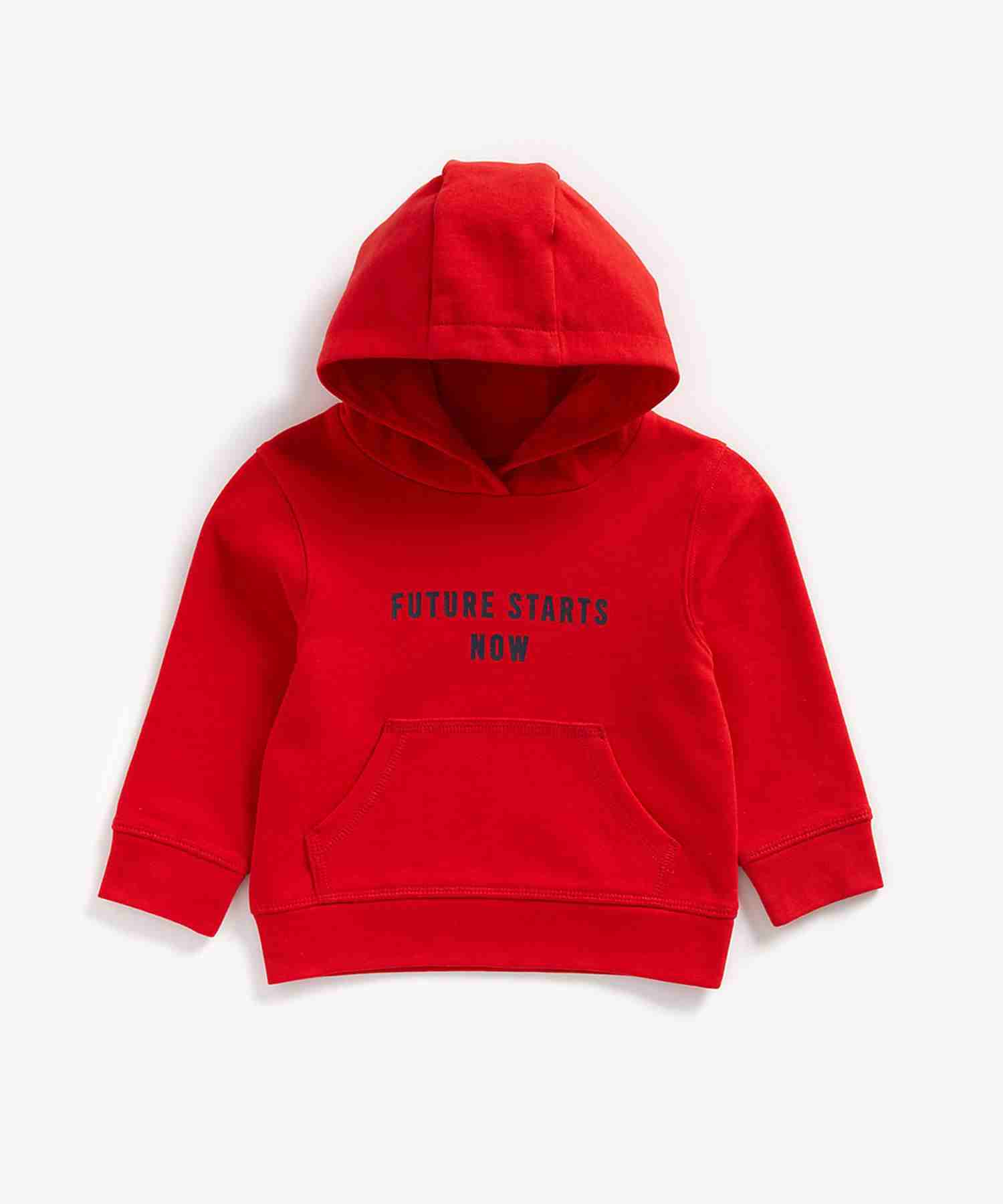 Mothercare Boys 100% Cotton Full Sleeves Sweatshirt - Red