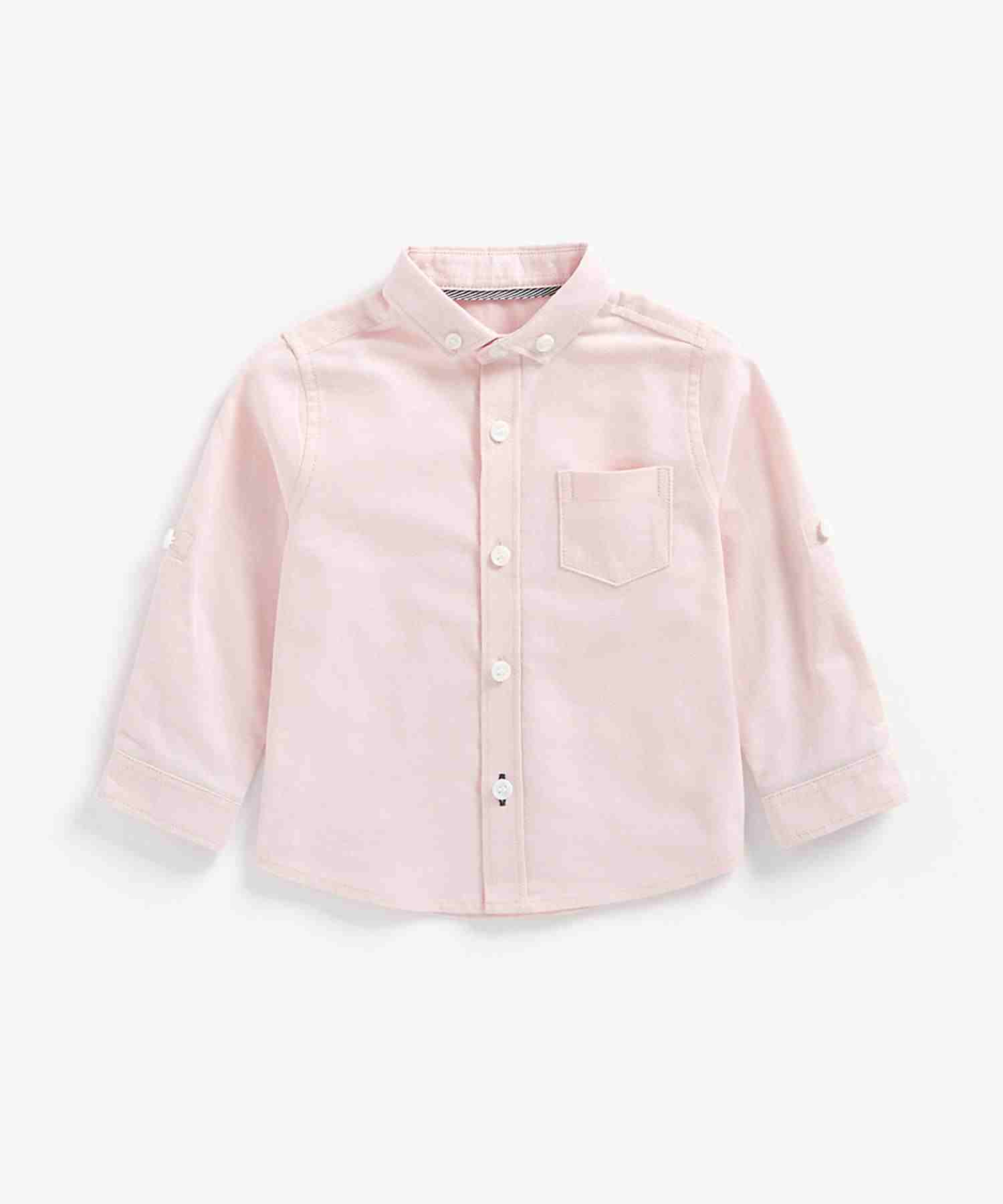 Mothercare Boys 100% Cotton Full Sleeves Shirts - Pink