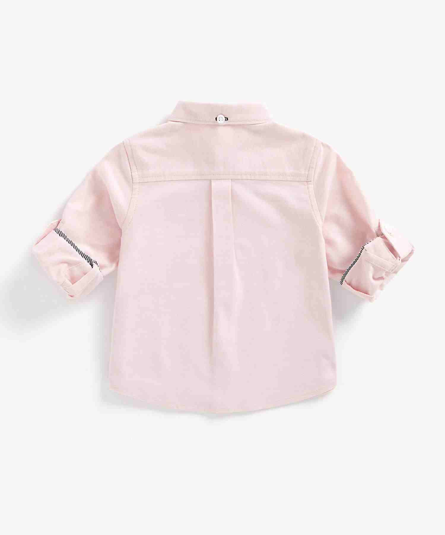 Mothercare Boys 100% Cotton Full Sleeves Shirts - Pink