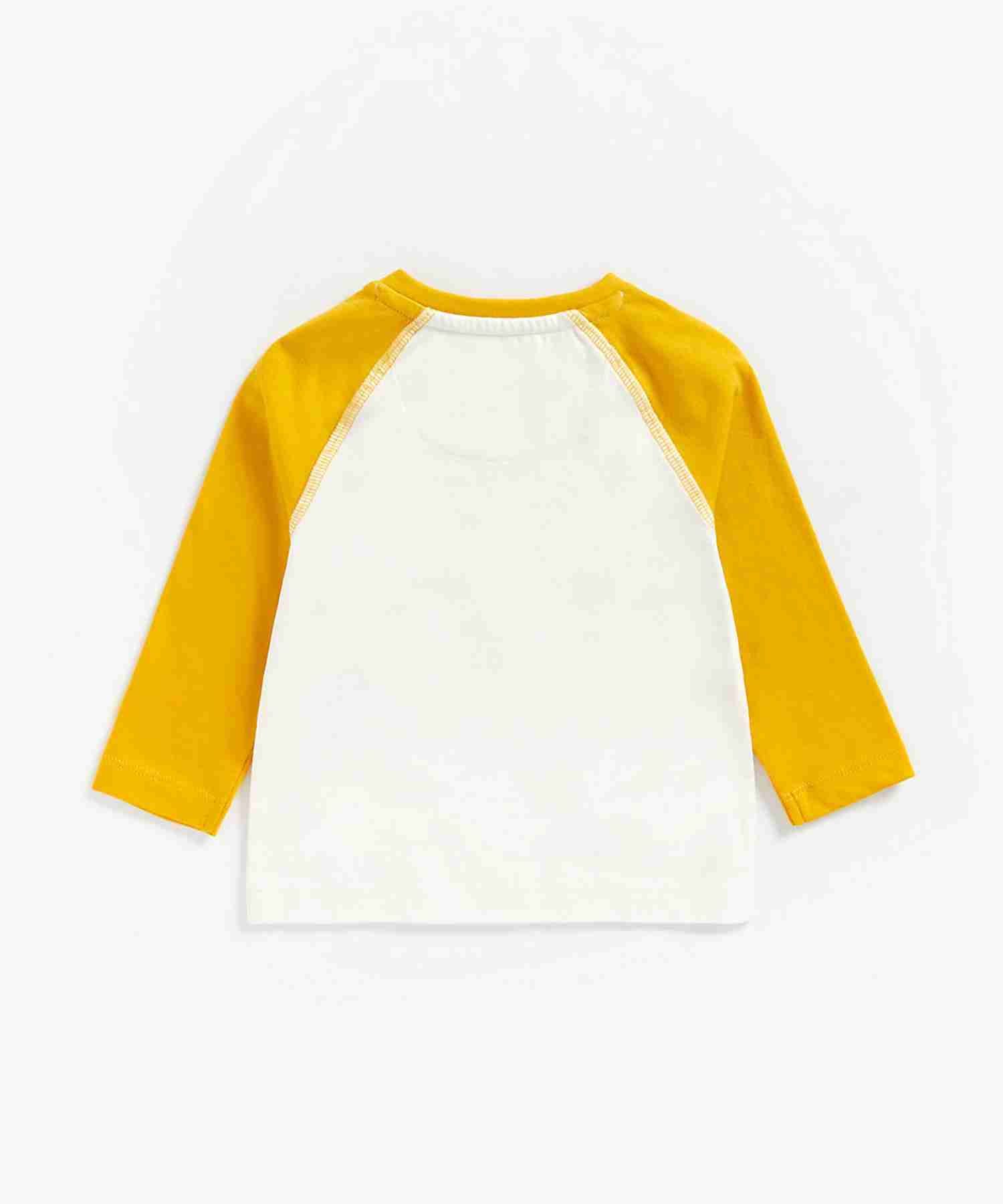 Mothercare Boys 100% Cotton Full Sleeves T-Shirt - Yellow