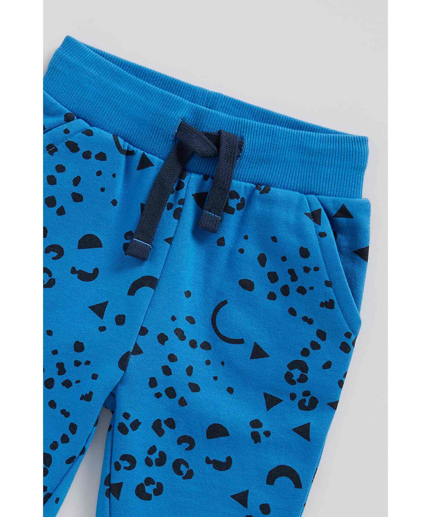Mothercare Boys 100% Cotton Printed Jogger - Pack of 2 - Multicolor