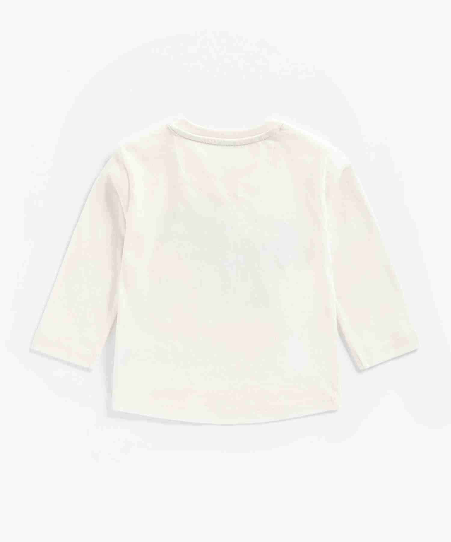 Mothercare Boys 100% Cotton Full Sleeves T-Shirt - White