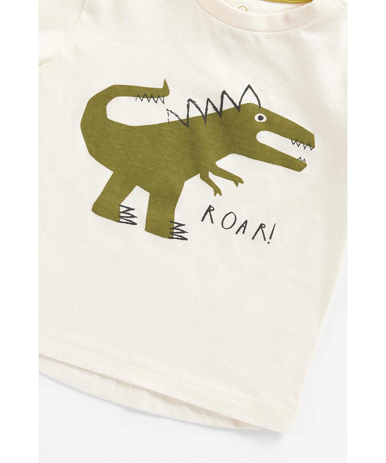 Mothercare Boys 100% Cotton Full Sleeves T-Shirt - White