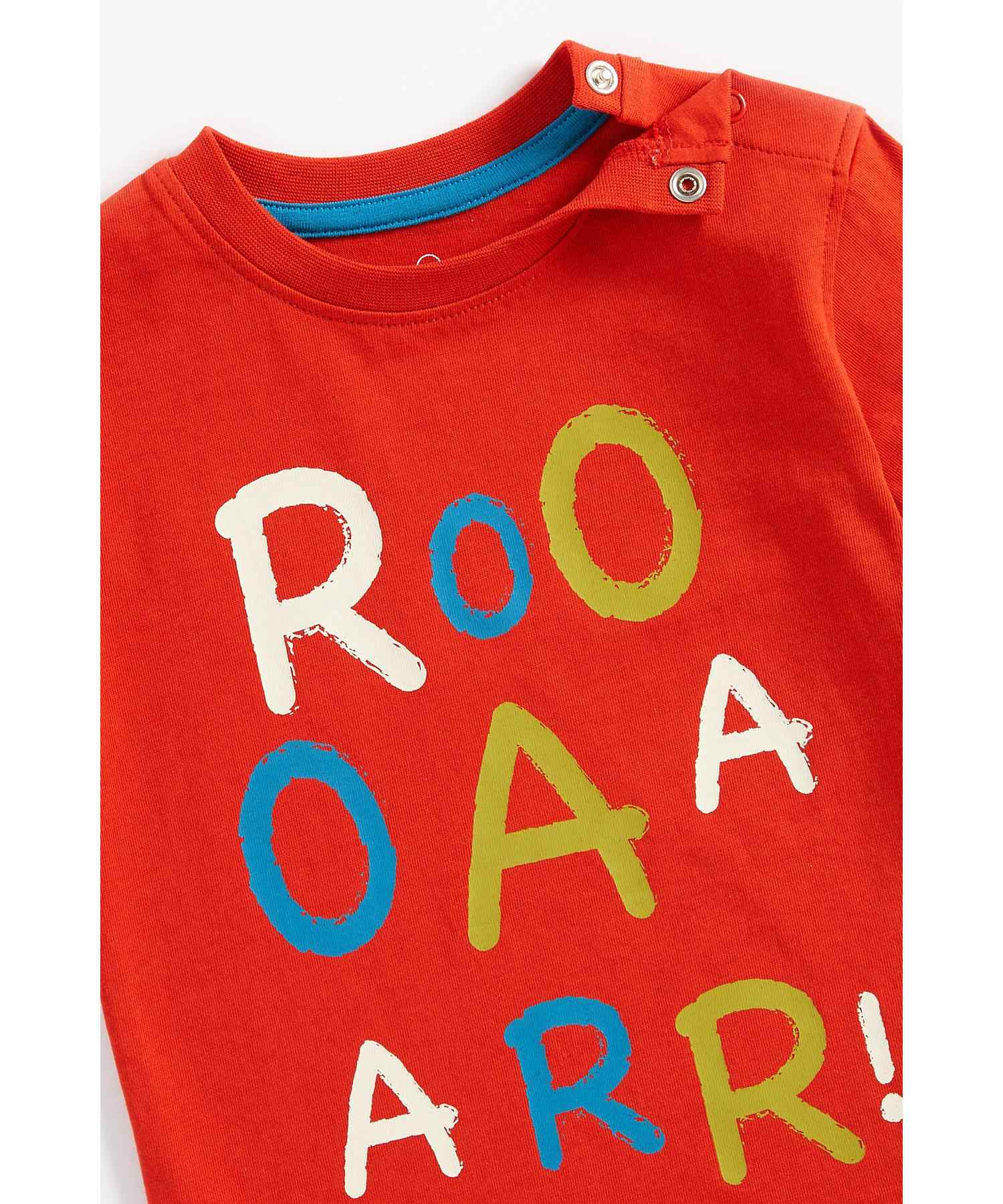 Mothercare Boys 100% Cotton Full Sleeves T-Shirt - Red