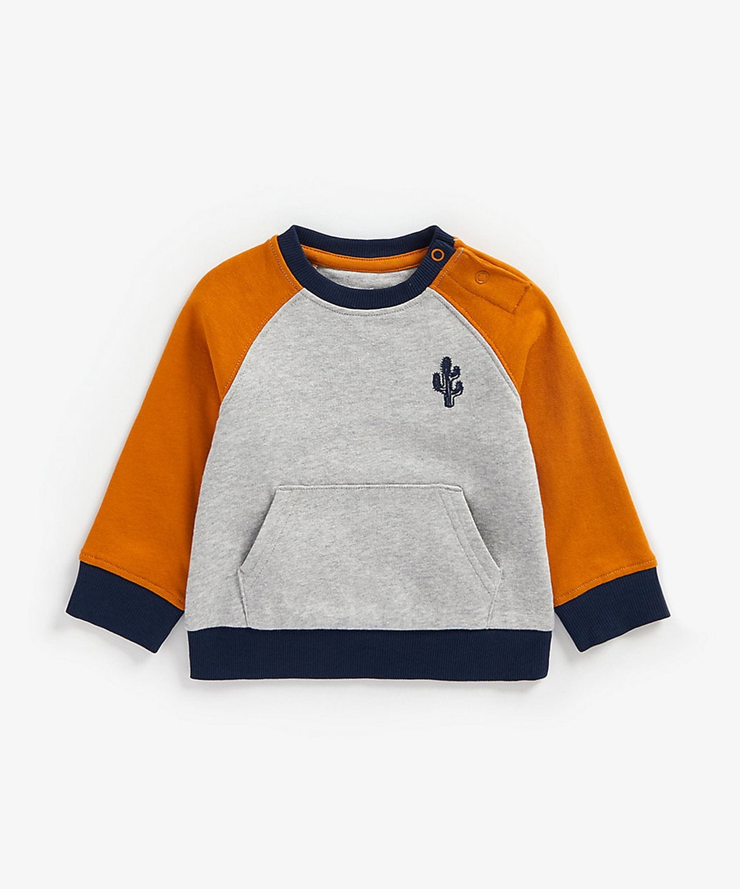 Mothercare | Boys Full Sleeves Sweatshirt Embroidered - Grey 0