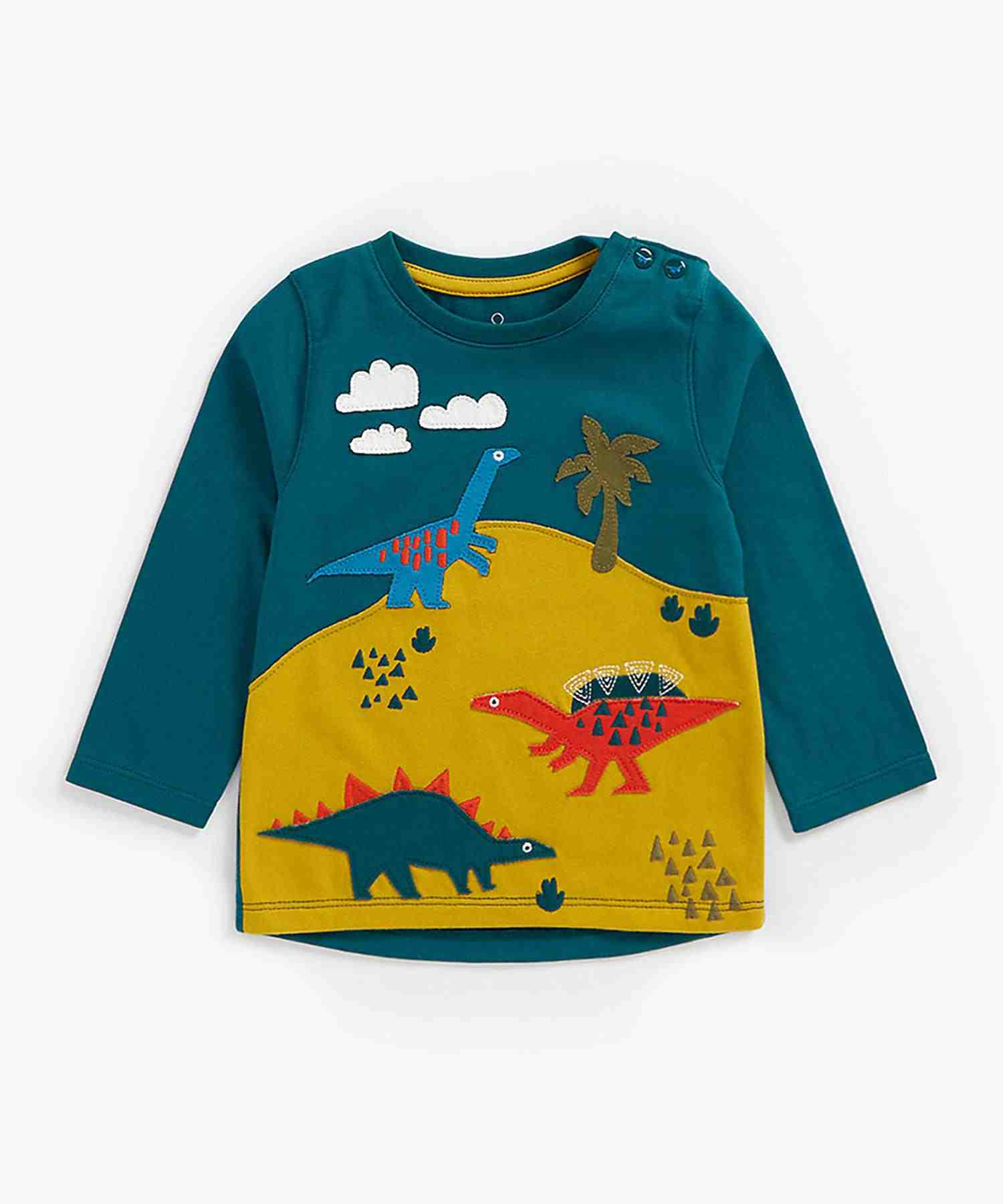 Mothercare Boys Full Sleeves T-Shirt - Teal
