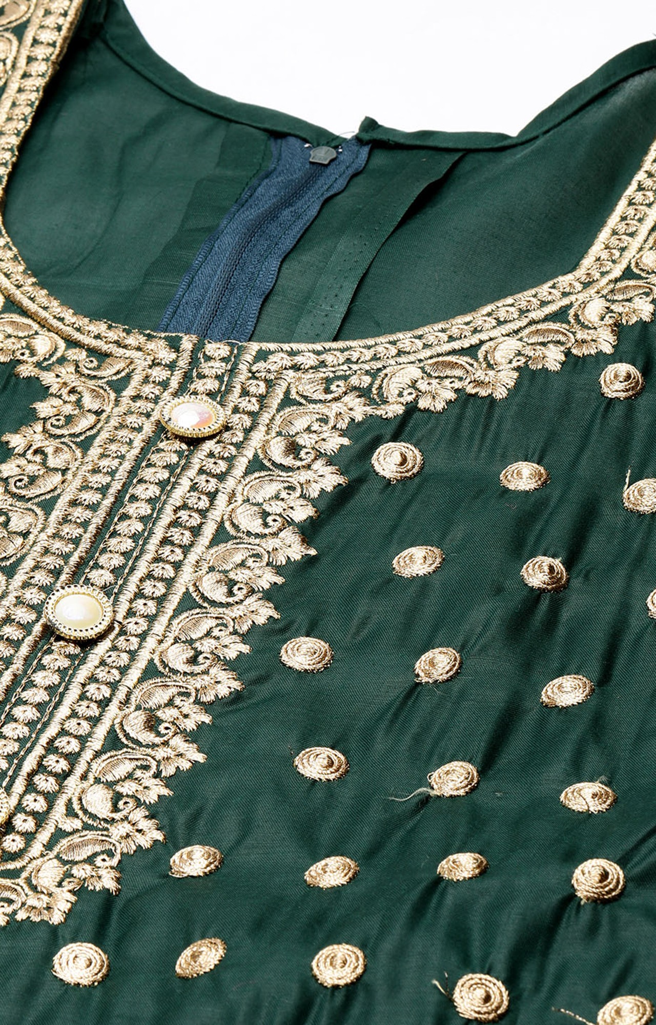 Dark green churidar hotsell material