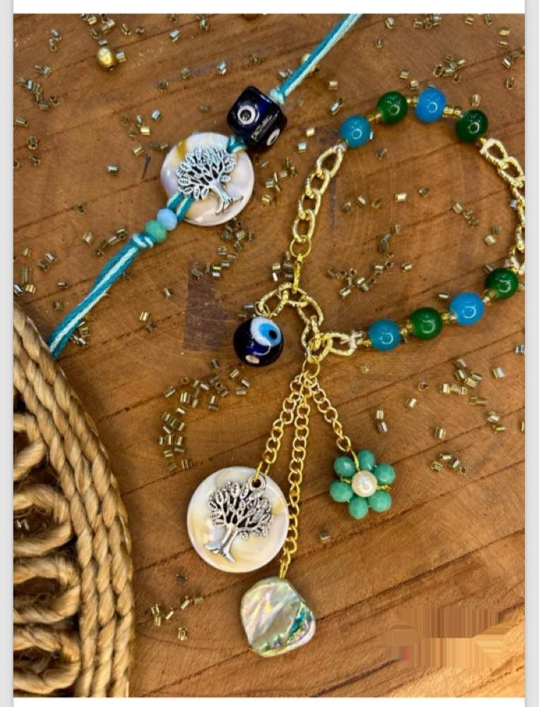 Bracelet style Couple Rakhi