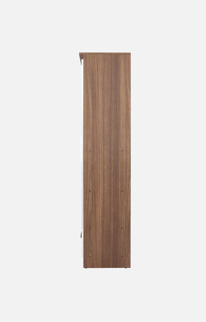 Amber Delight 2 Door Wardrobe/Space & Clothes Organizer/Cupboard/Almari for Multipurpose Use, Home/Kitchen/Office/Living Room with Drawer - Leon Teak Finish