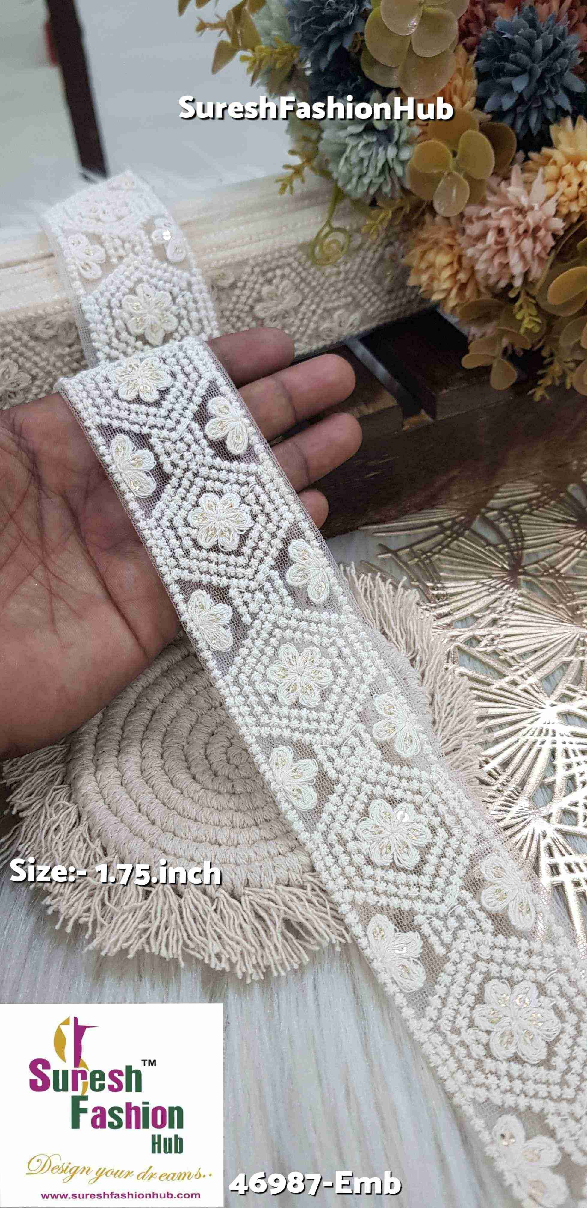 Lakhnavi Elegance Net Lace