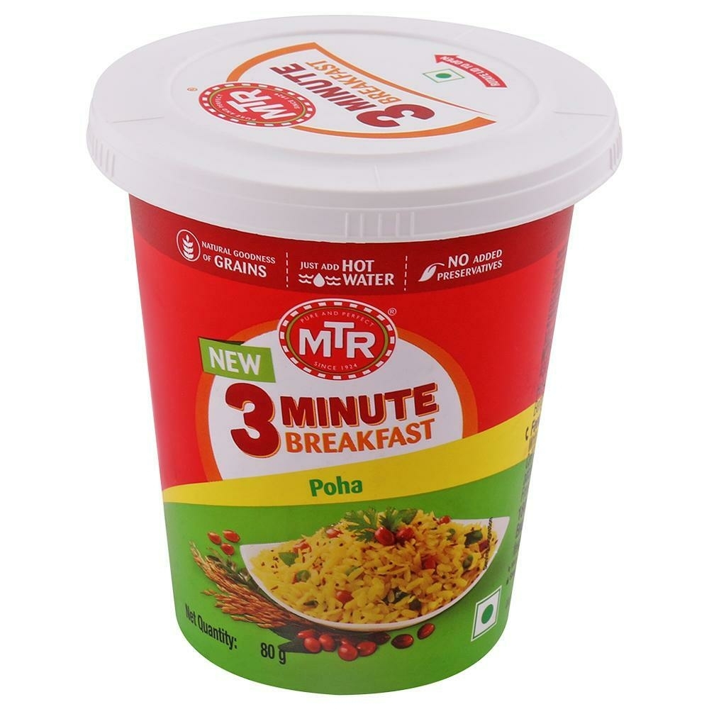 MTR 3 Minute Breakfast Instant Poha Mix 80 G Cup