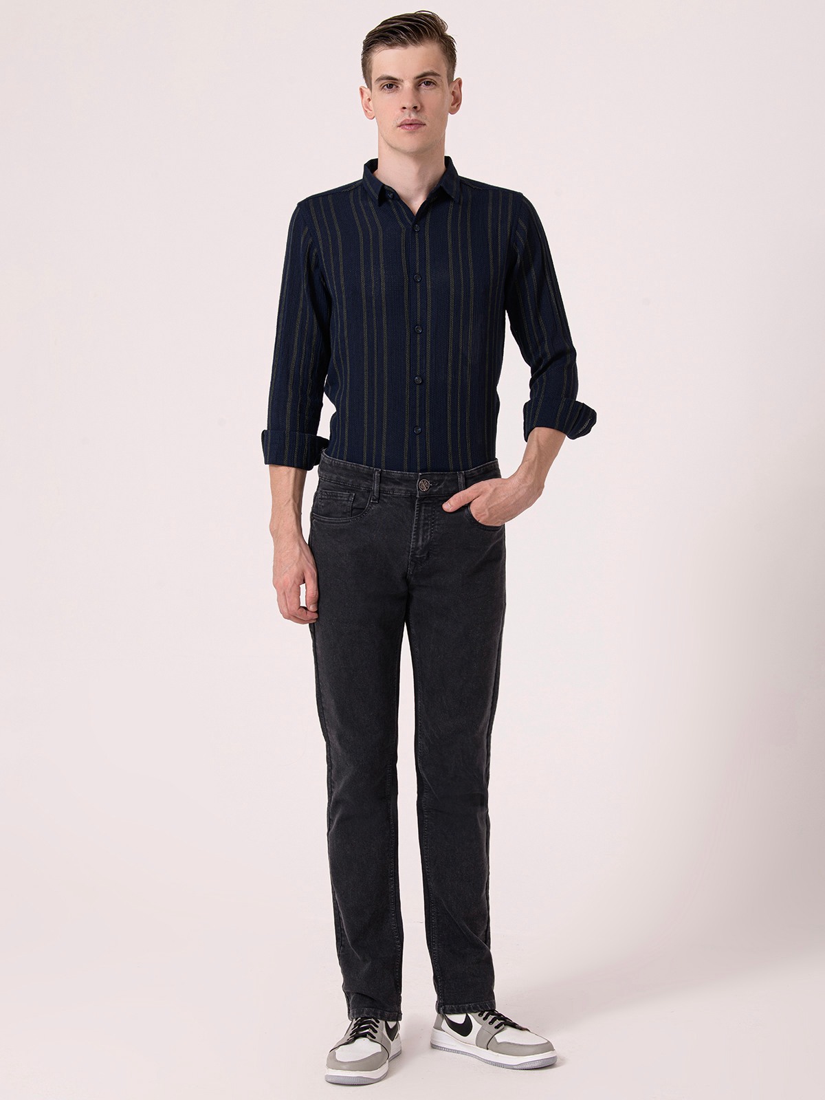 Albion Mens Black Jeans