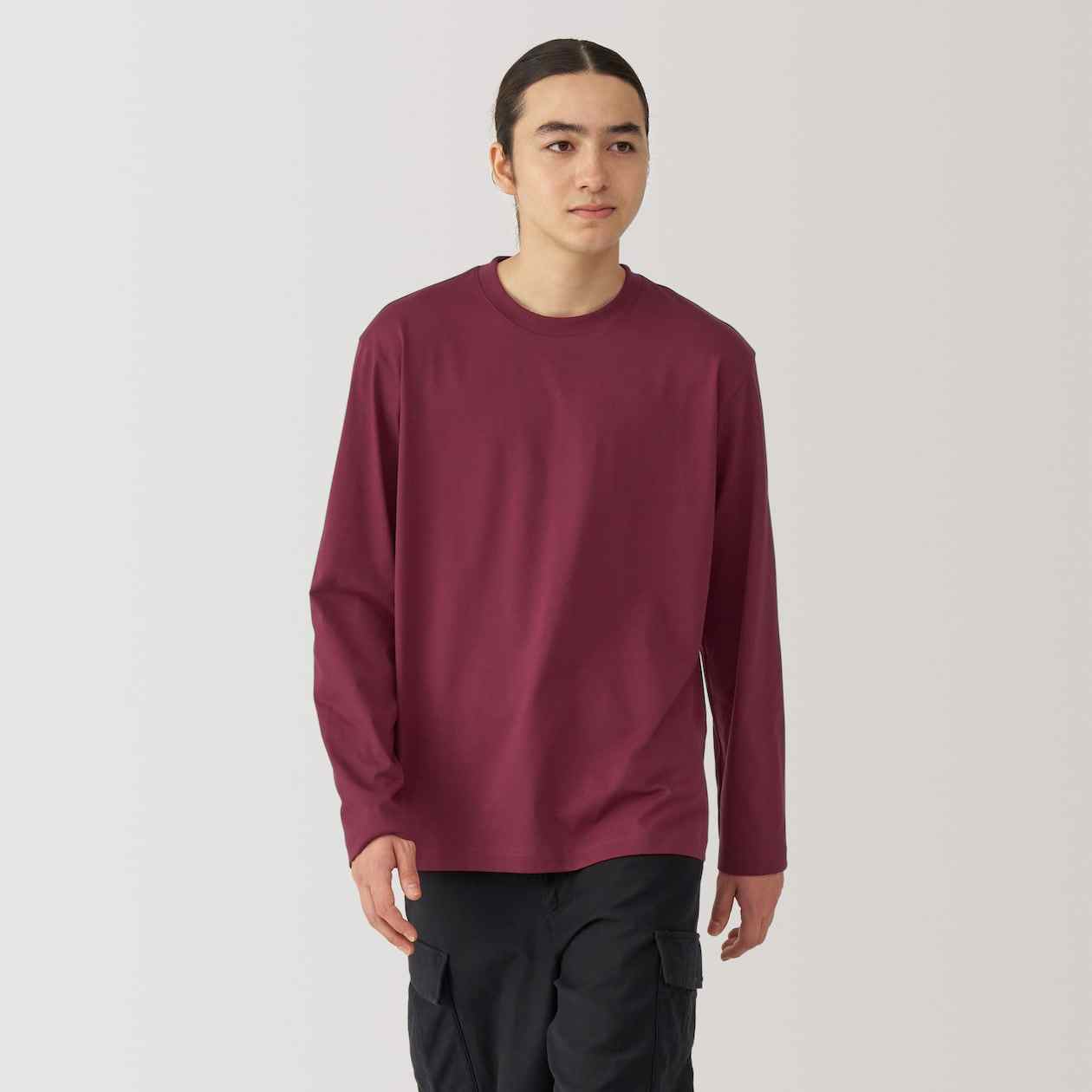 Jersey crew neck Long Sleeve T-shirt
