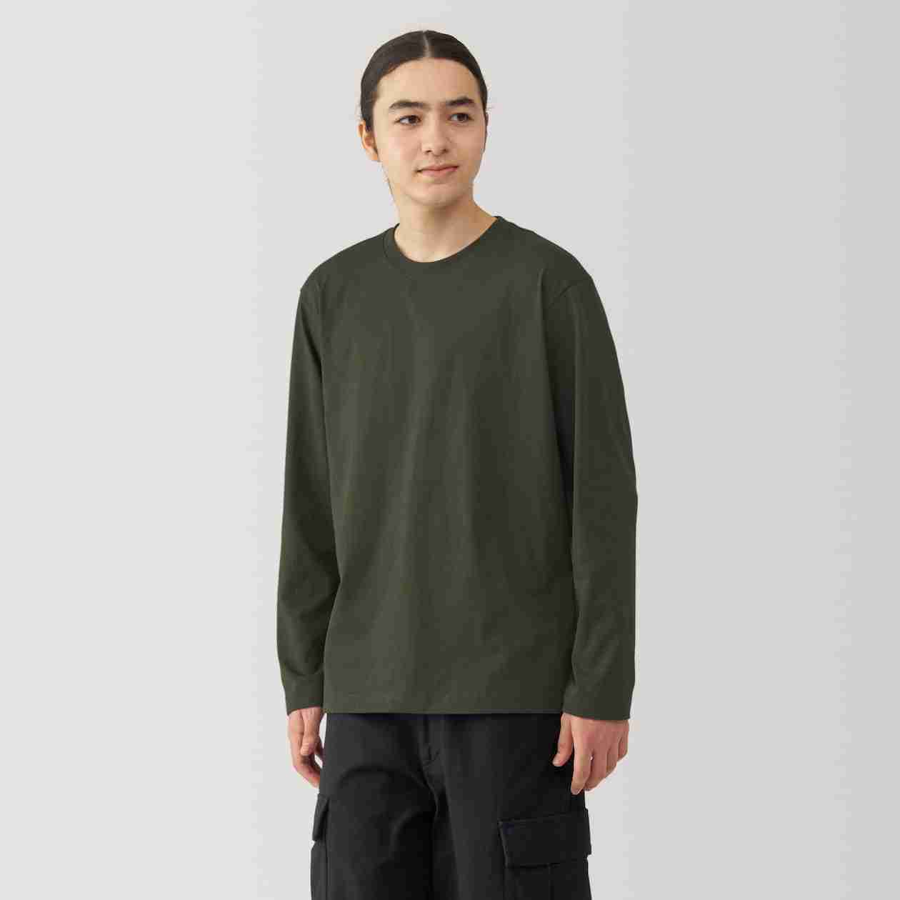 Jersey crew neck Long Sleeve T-shirt