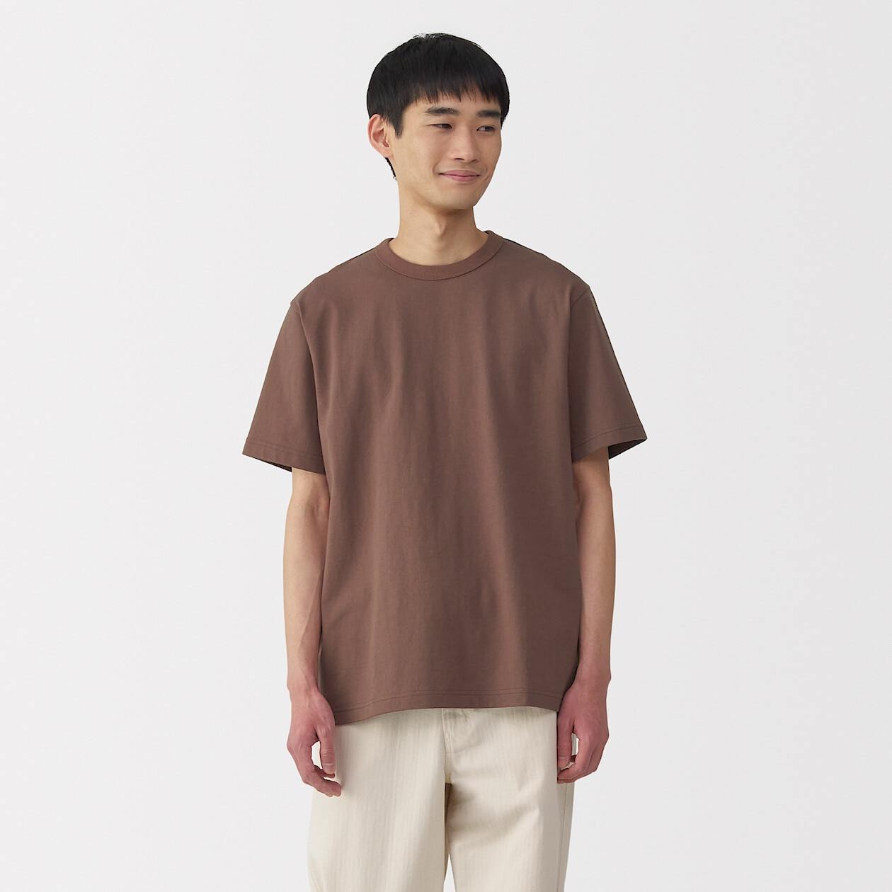 Men's Washed heavyweight crew neck Short Sleeve T-shirt