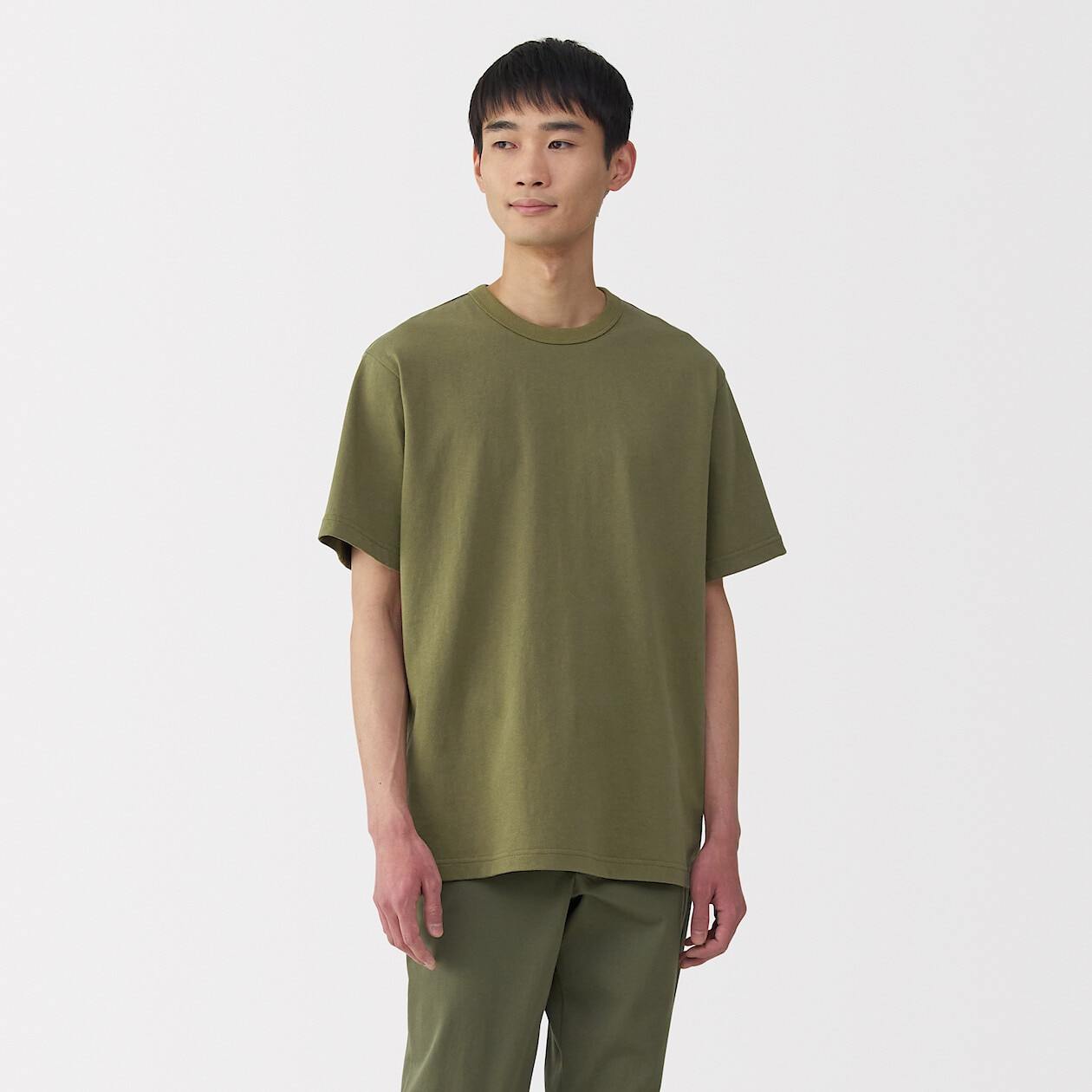 Men's Washed heavyweight crew neck Short Sleeve T-shirt