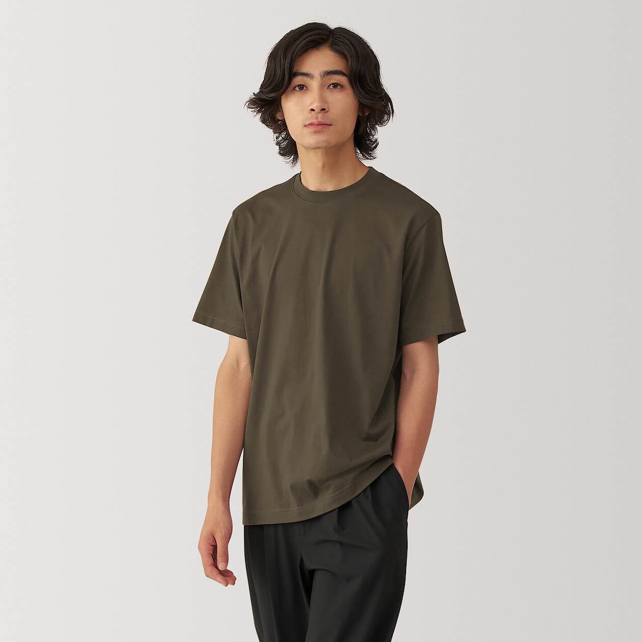 Jersey crew neck Short Sleeve T-shirt(OS)