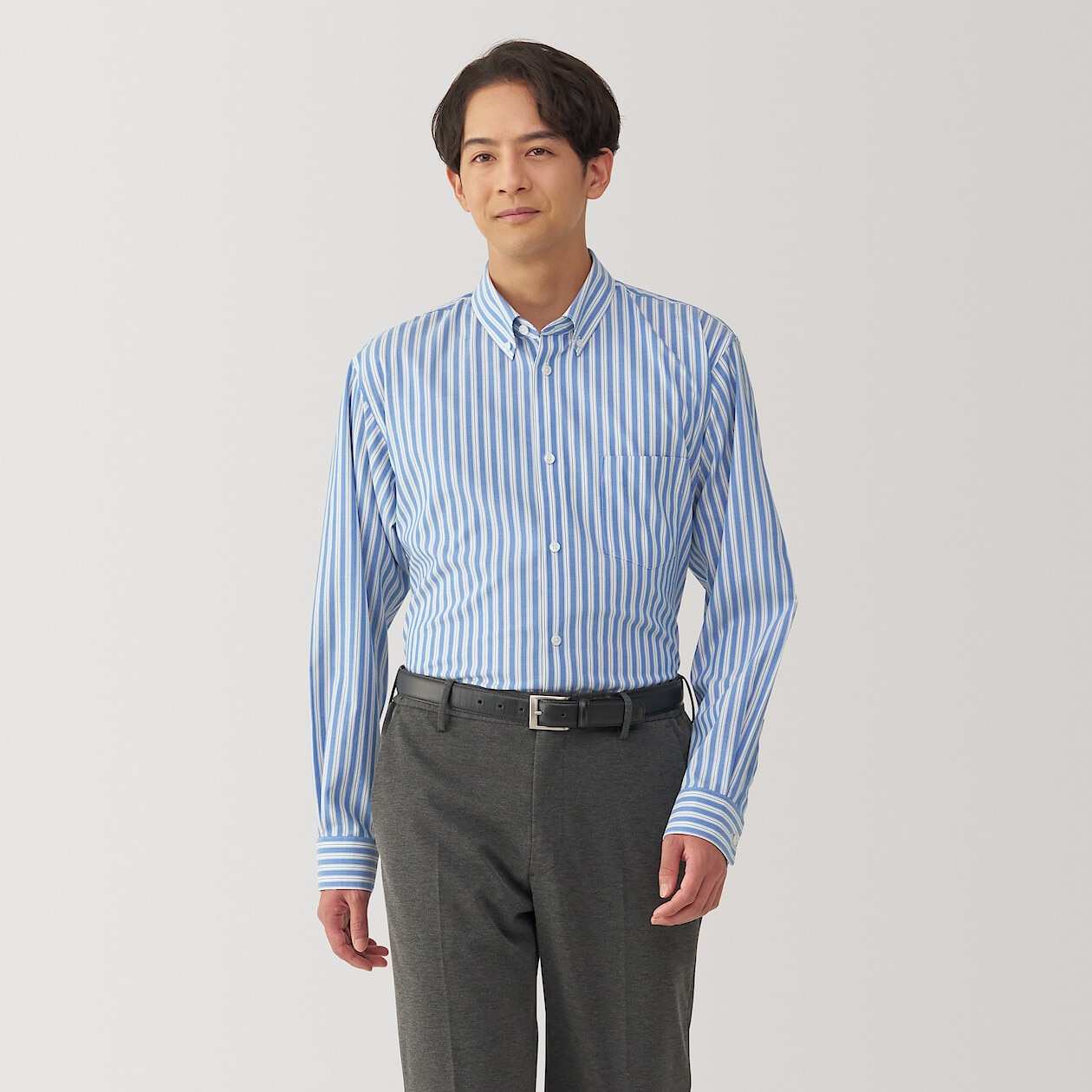 Non-Iron button down collar Long Sleeve shirt