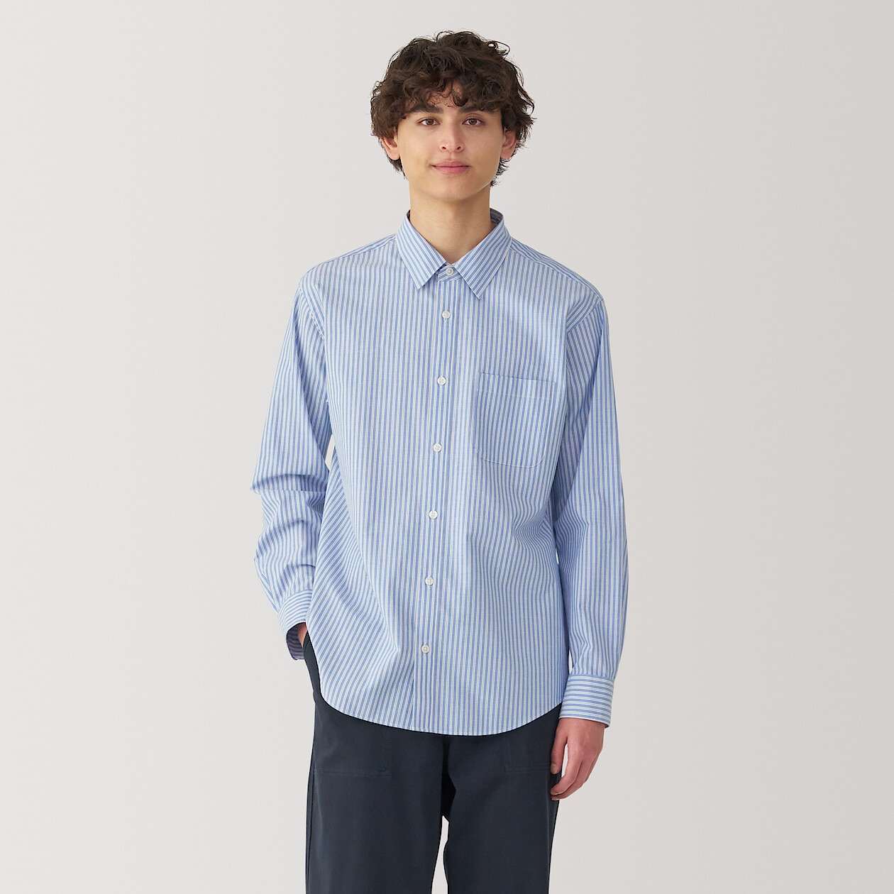 Washed broadcloth Long Sleeve shirt
