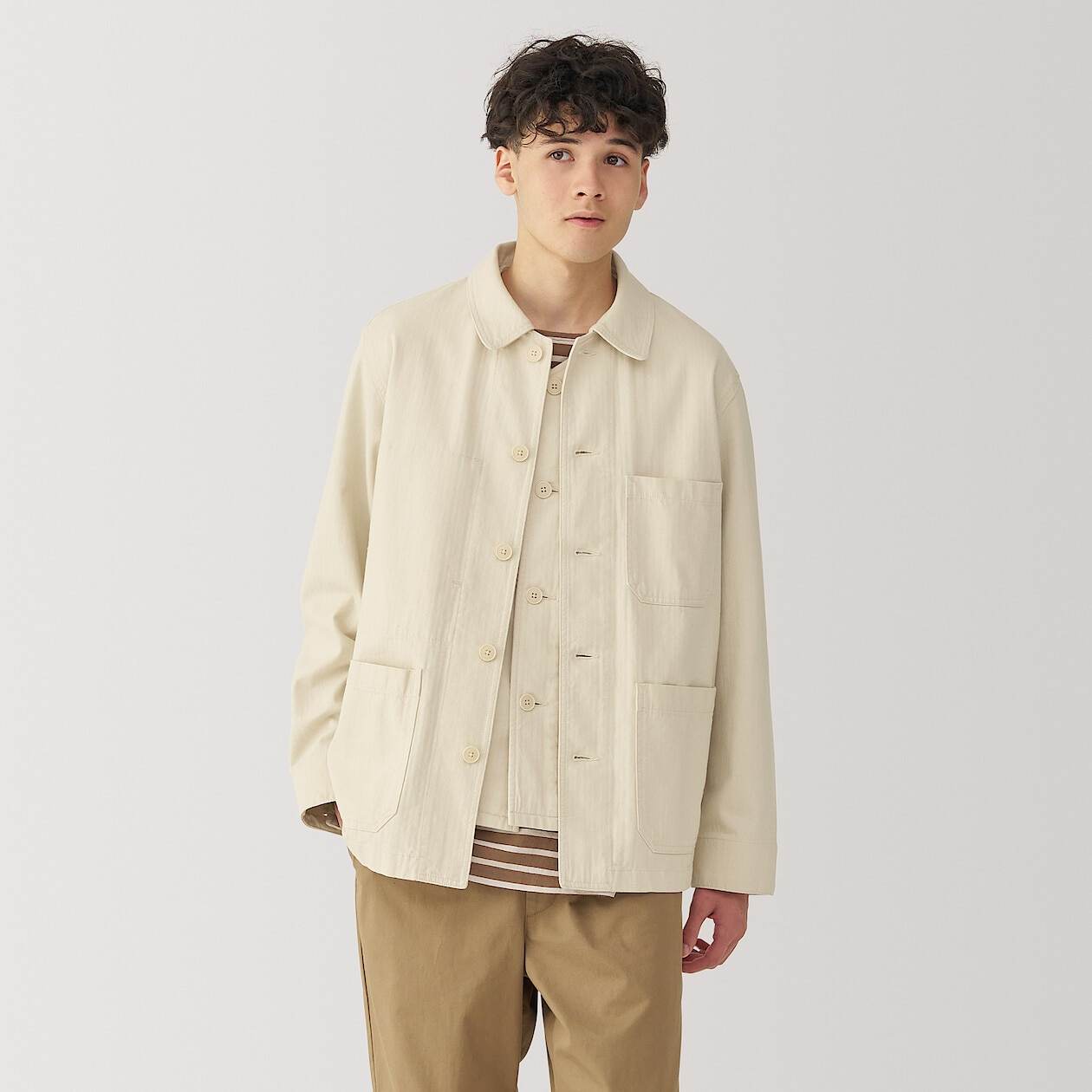 Kapok blend herringbone coverall