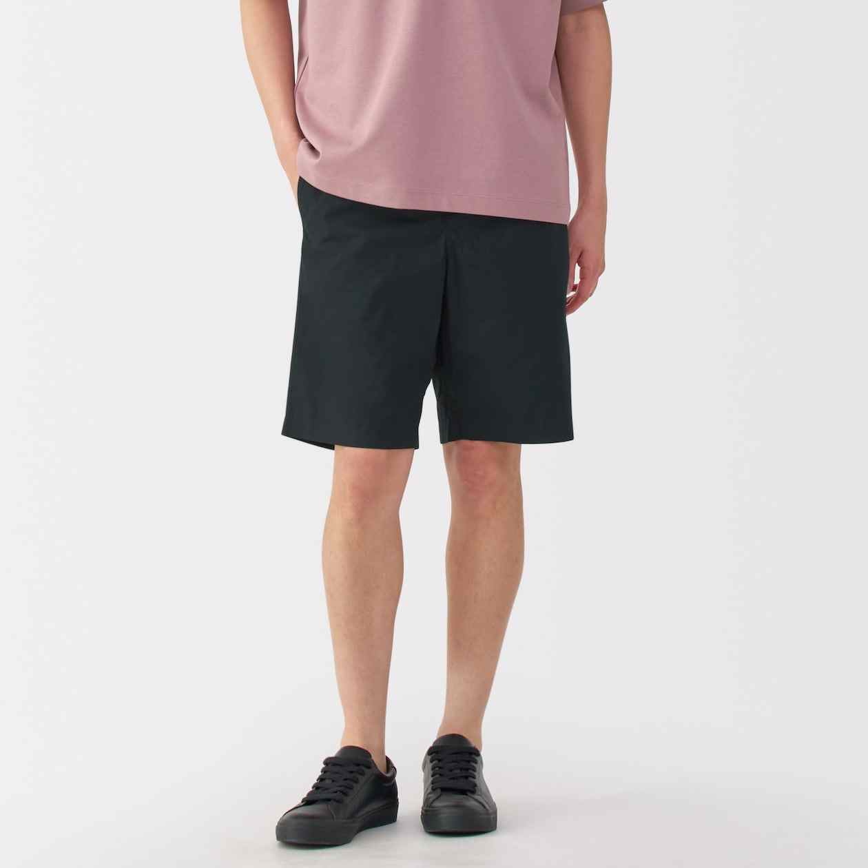 Washed broadcloth easy shorts