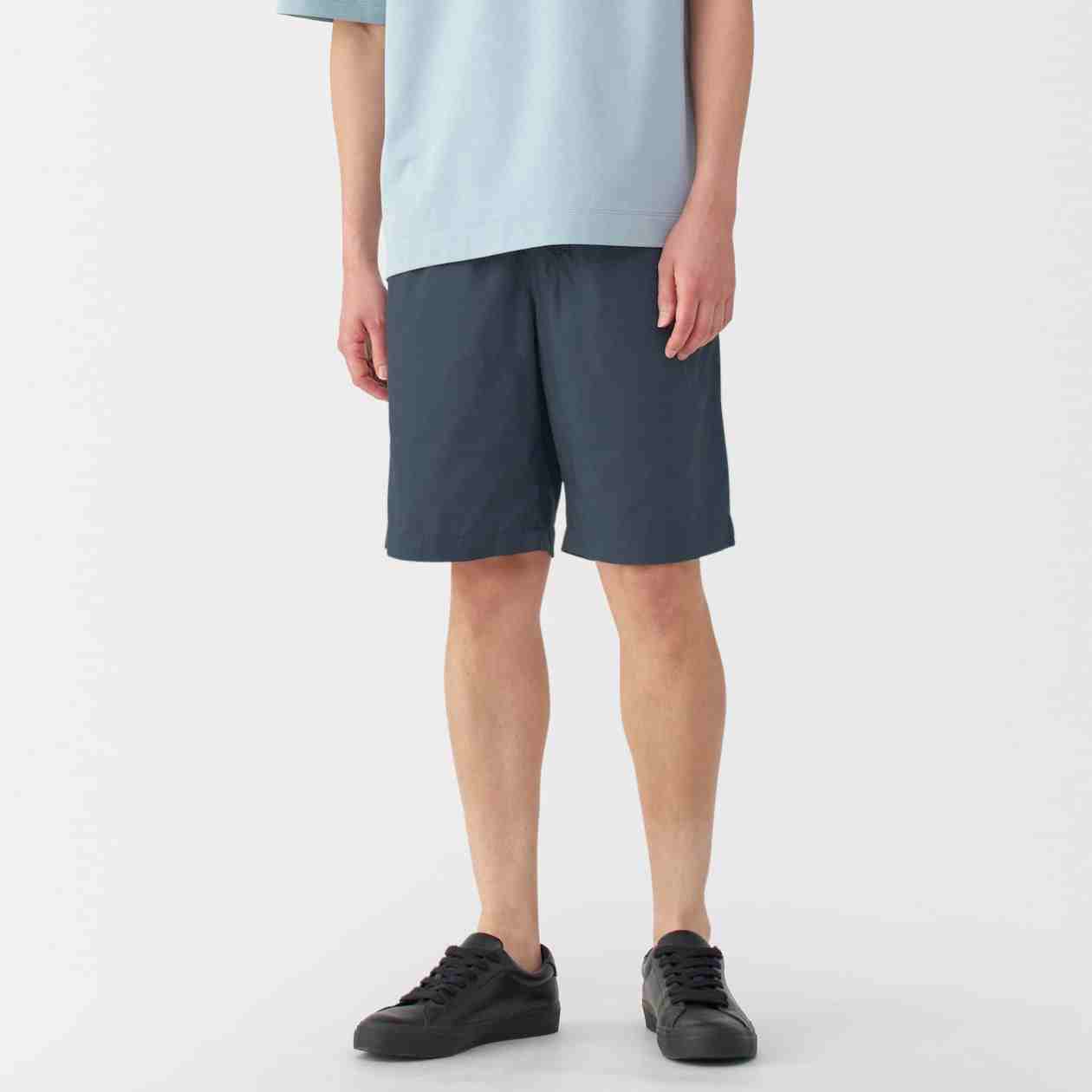 Washed broadcloth easy shorts