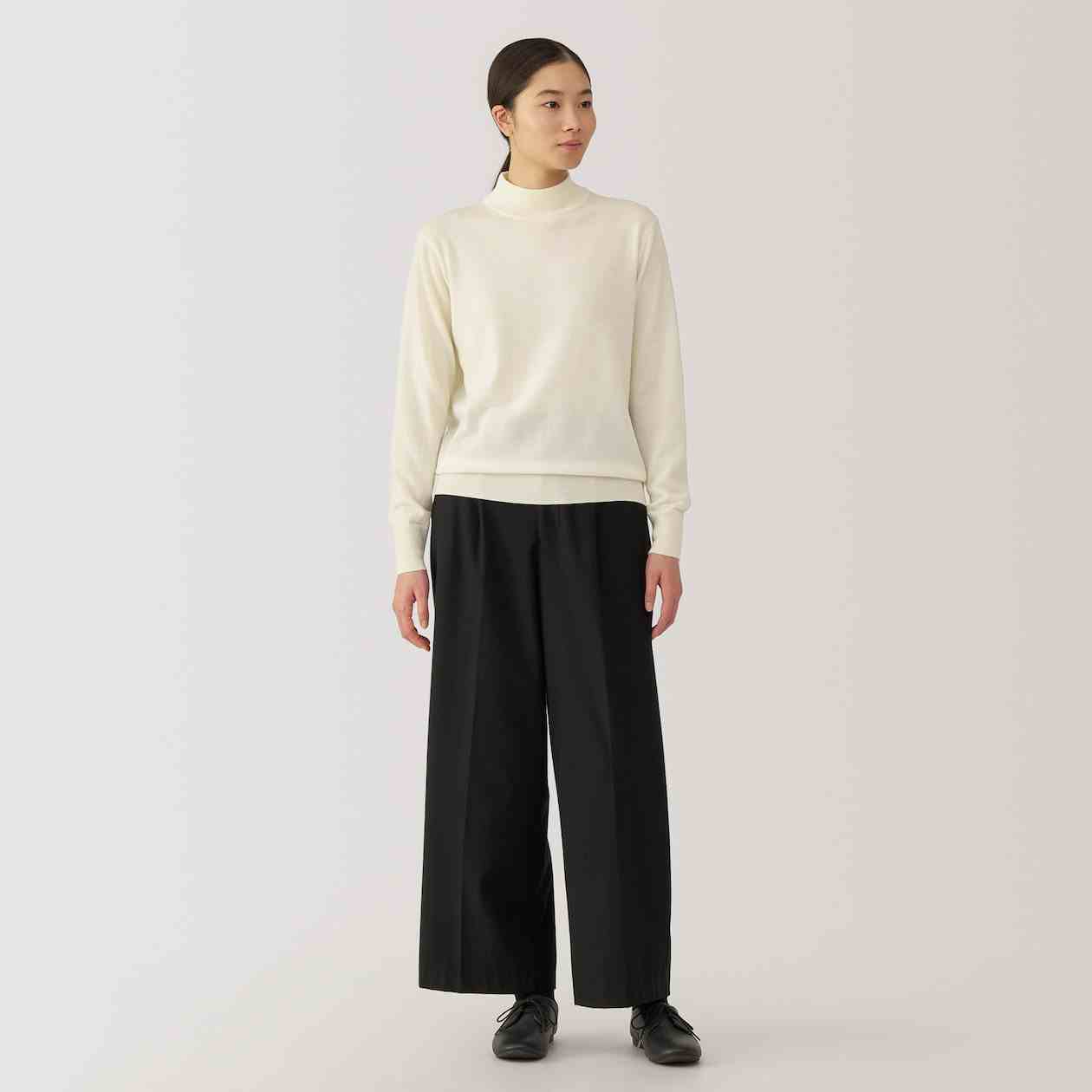 Women's Washable high-gauge high neck sweater
