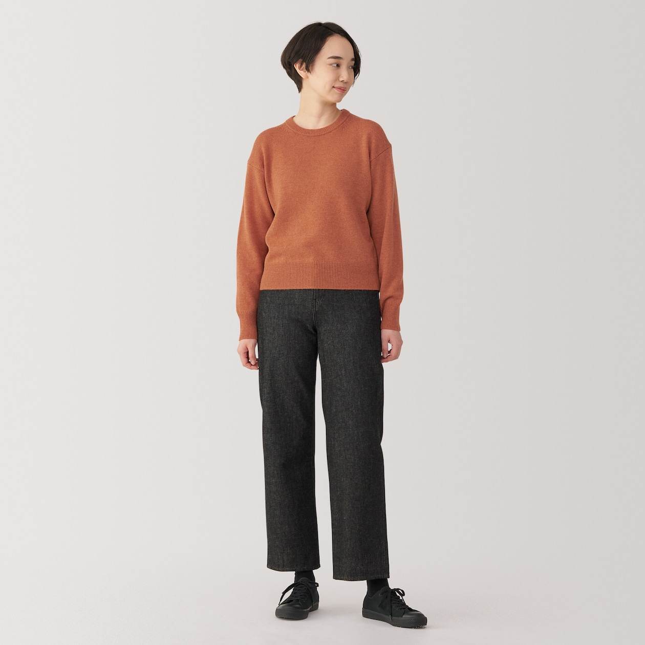 Women's Washable mid-gauge Crew neck sweater