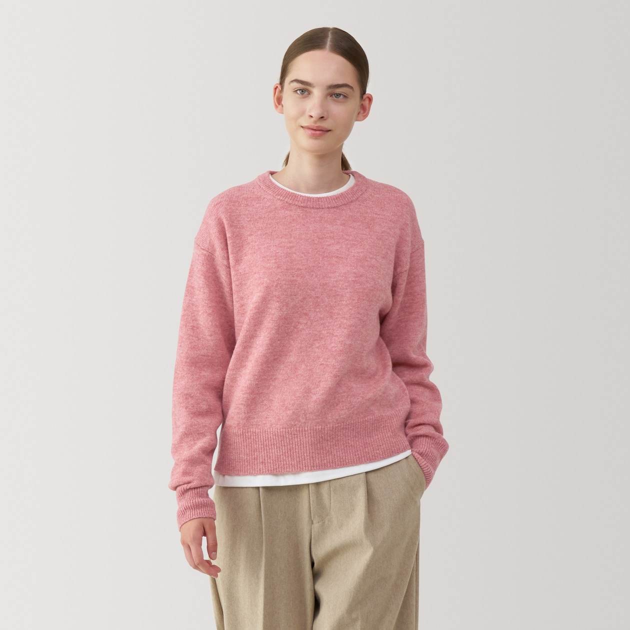 Women's Washable mid-gauge Crew neck sweater