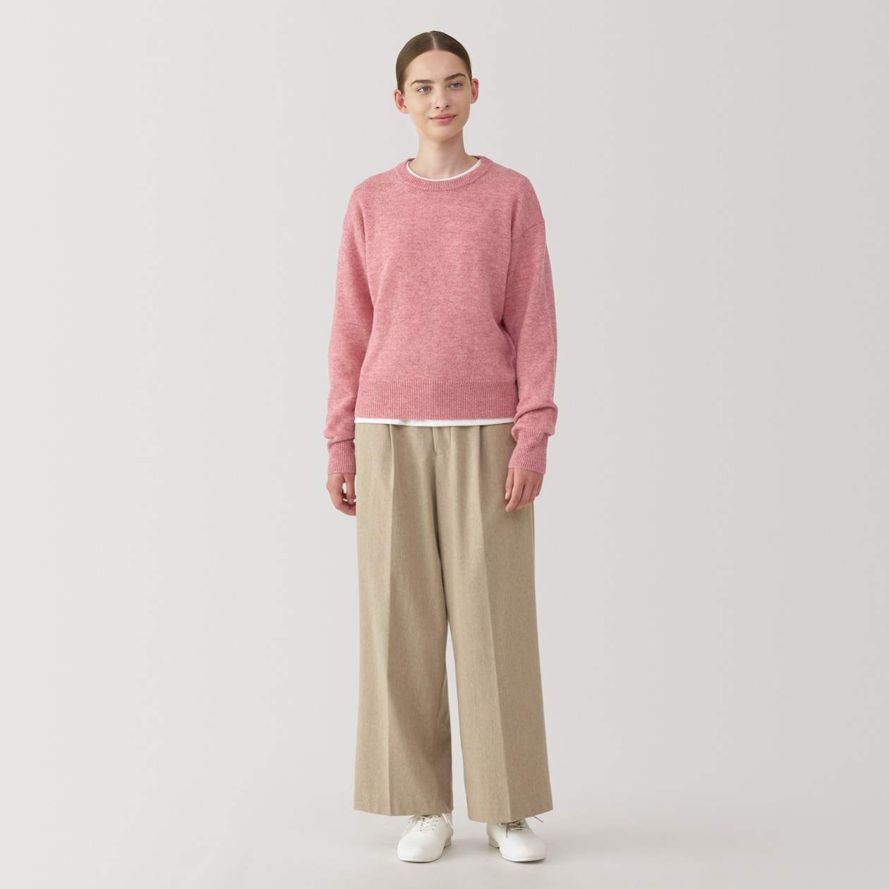 Women's Washable mid-gauge Crew neck sweater