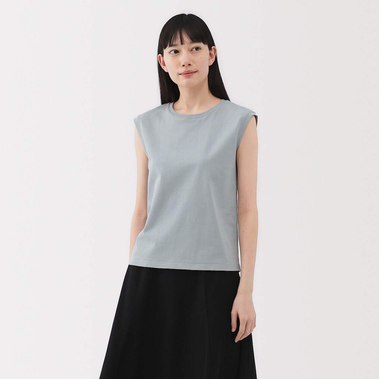 MUJI | Two threads jersey french sleeve T-shirt (OS)
